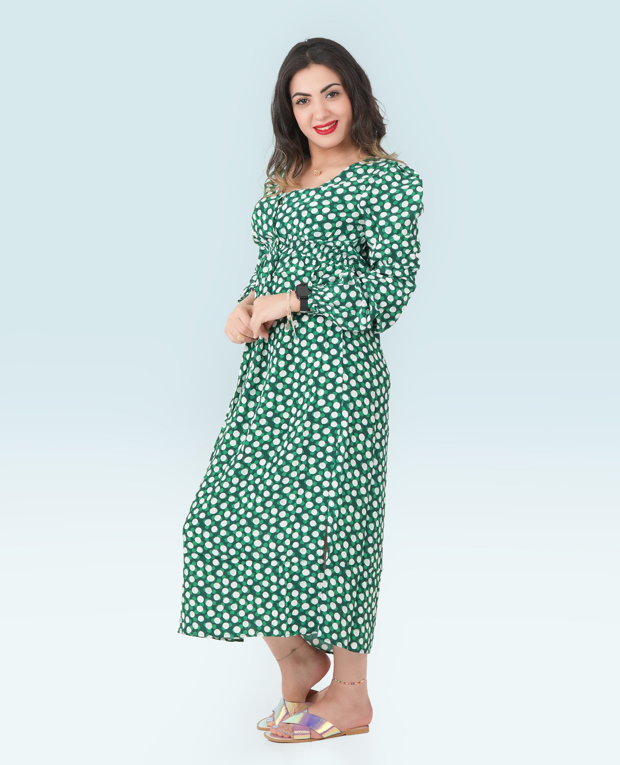 Women Polka Dot  Dress - Finelook