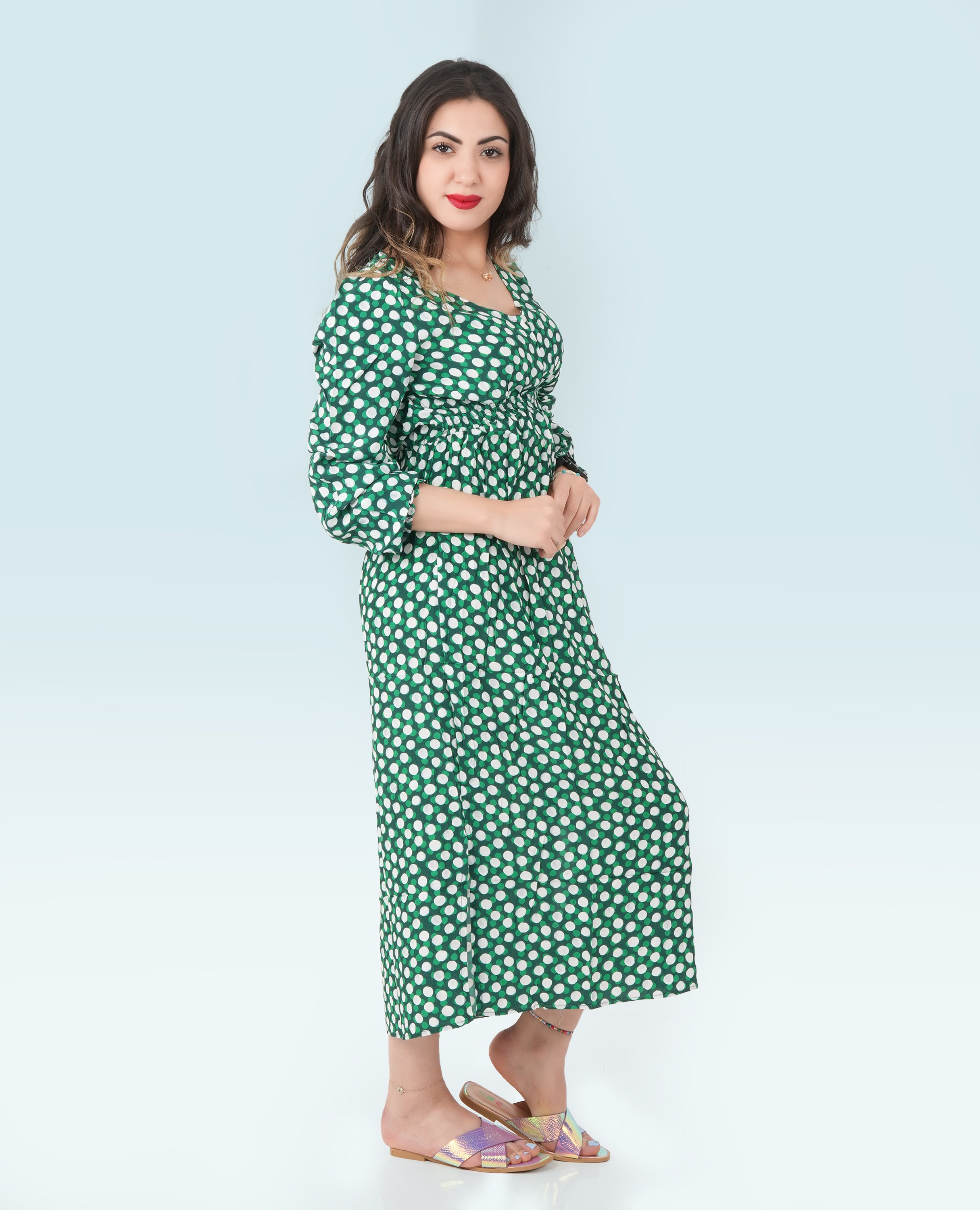 Women Polka Dot  Dress - Finelook