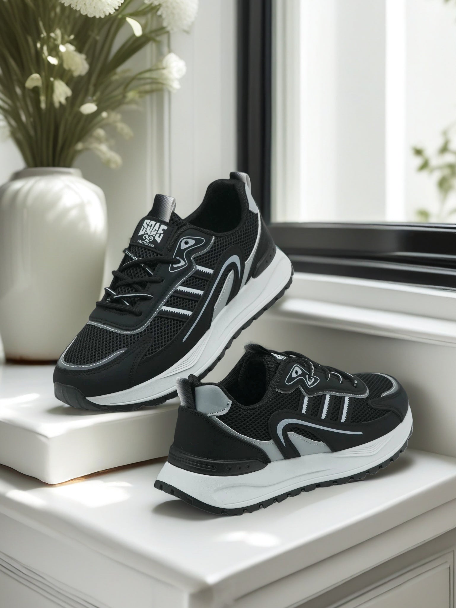 Men’s Running Sneakers – Breathable Mesh Sports Shoes | Finelook