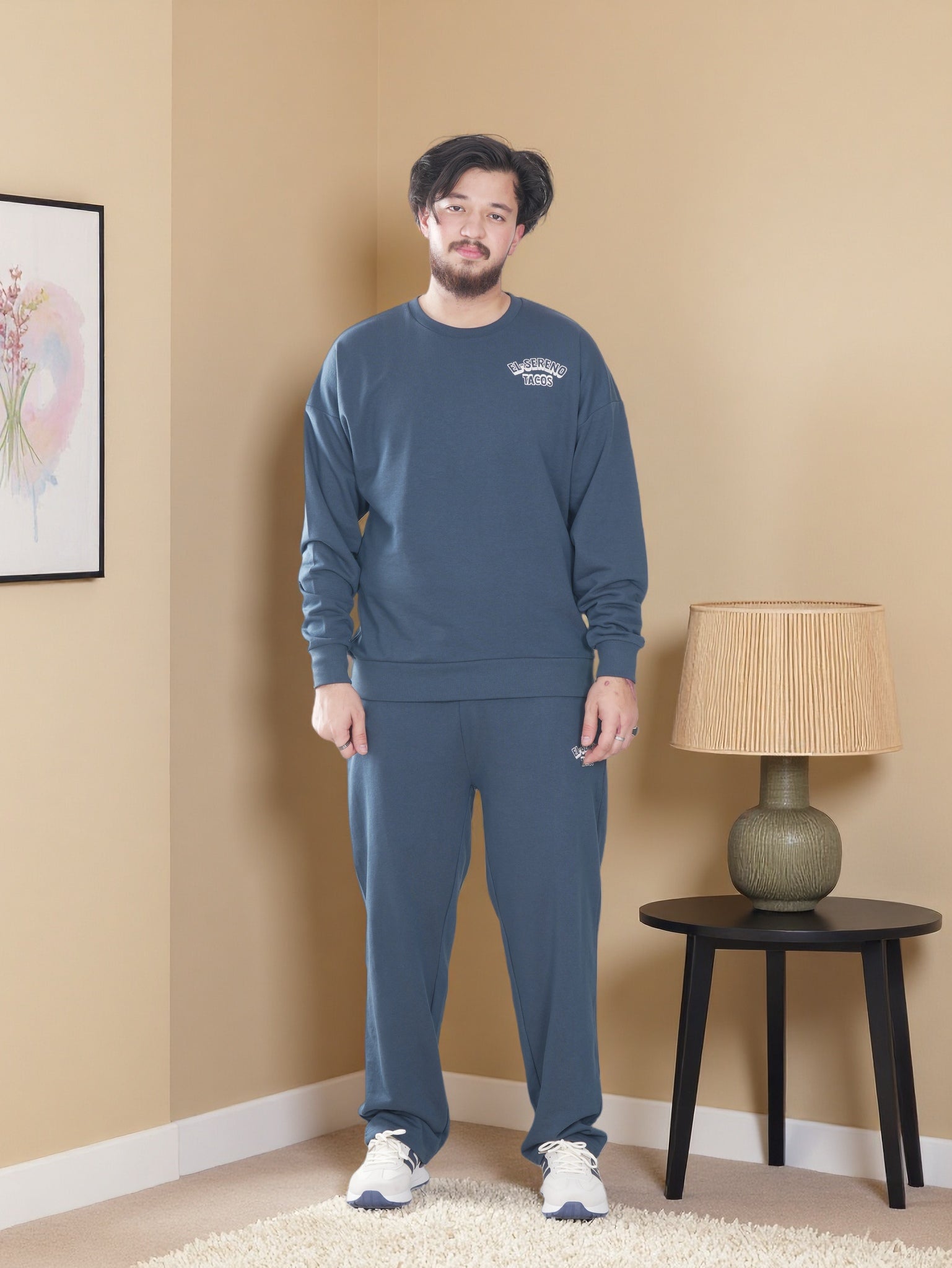 Men’s Premium Fleece Sweatshirt & Jogger Set – Soft Comfort Wear