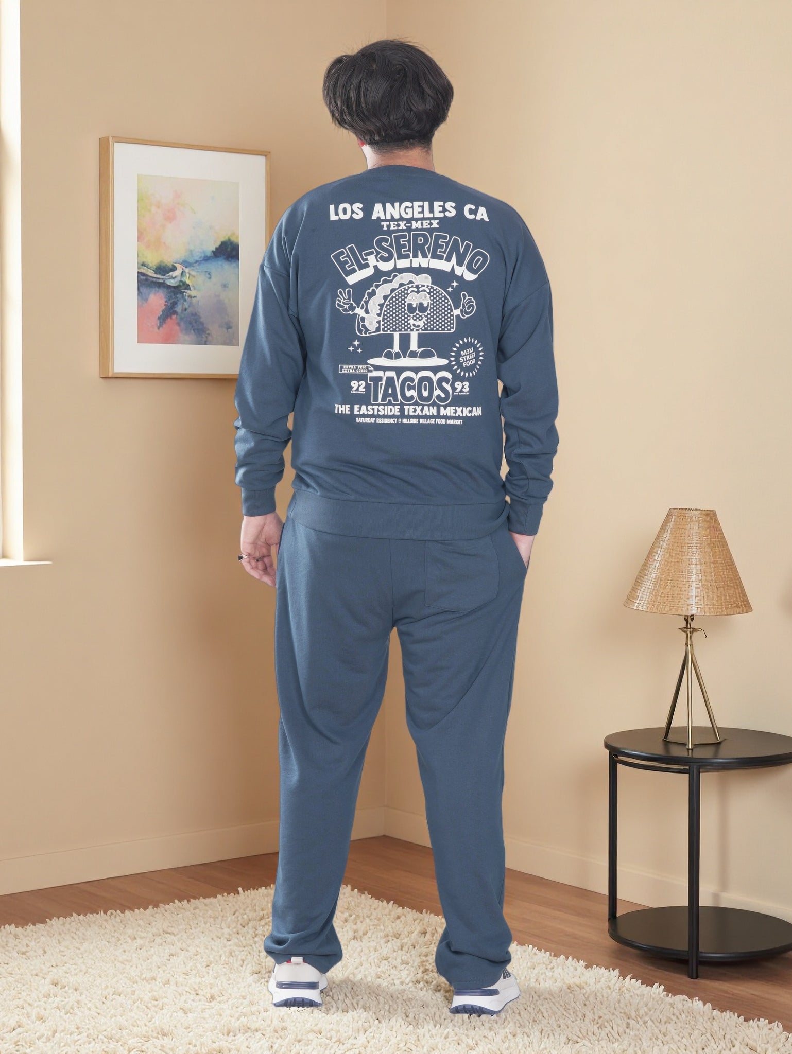Men’s Premium Fleece Sweatshirt & Jogger Set – Soft Comfort Wear
