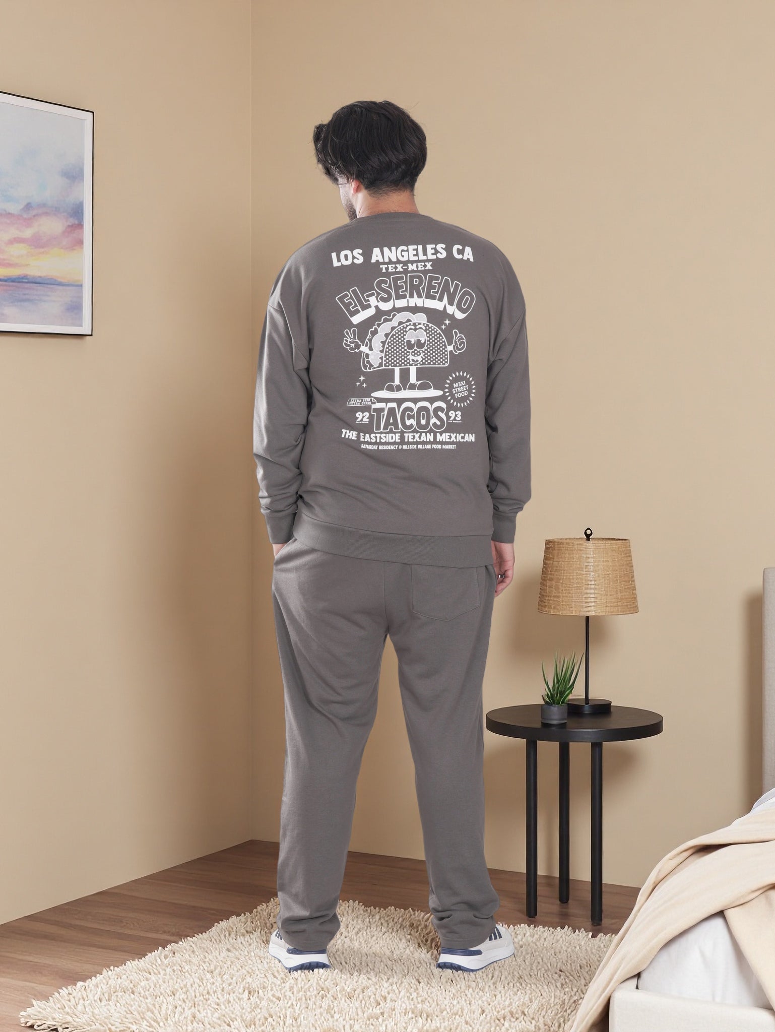 Men’s Premium Fleece Sweatshirt & Jogger Set – Soft Comfort Wear