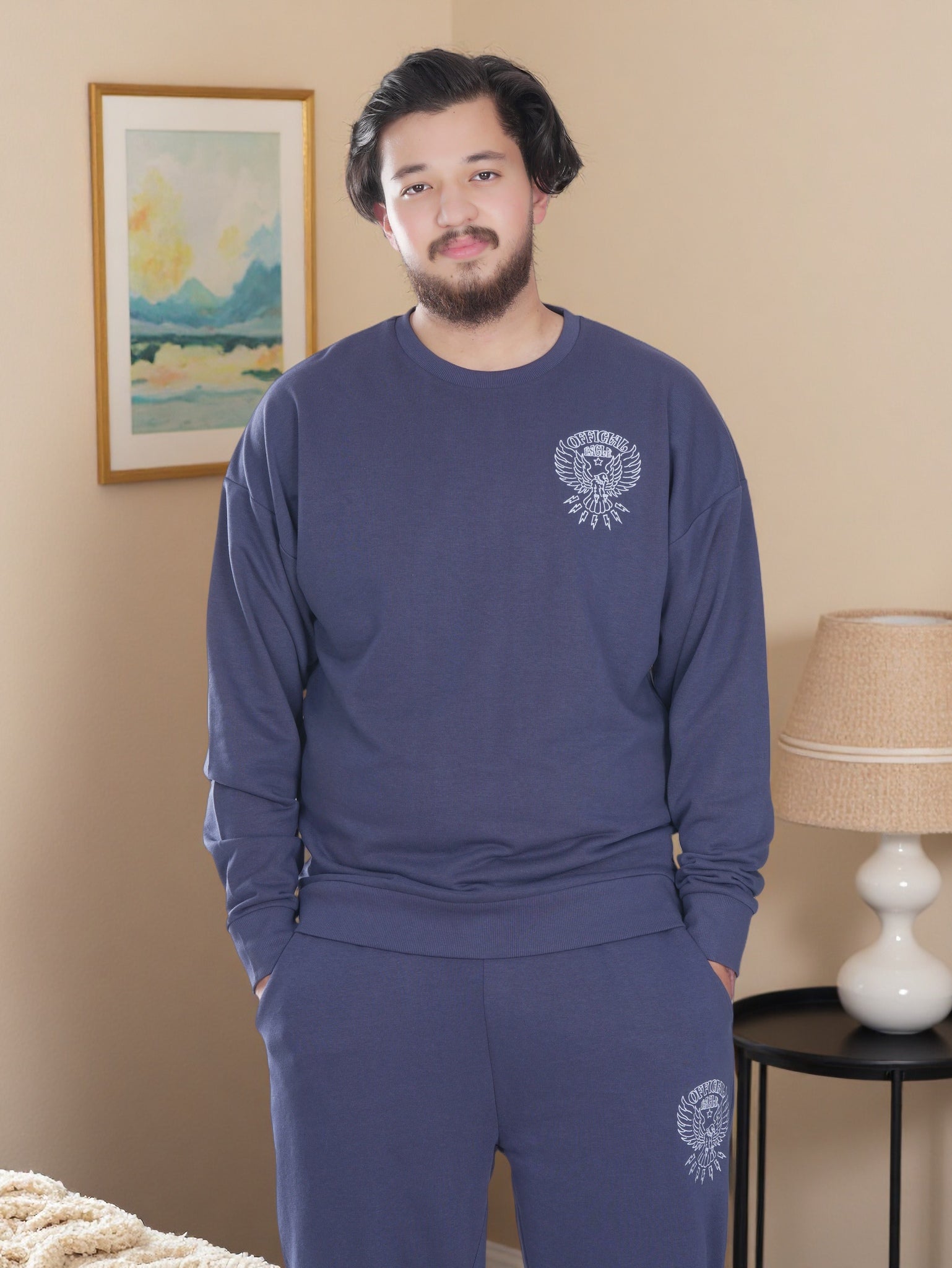 Mens Sweatshirt and Jogger 2 Piece Set