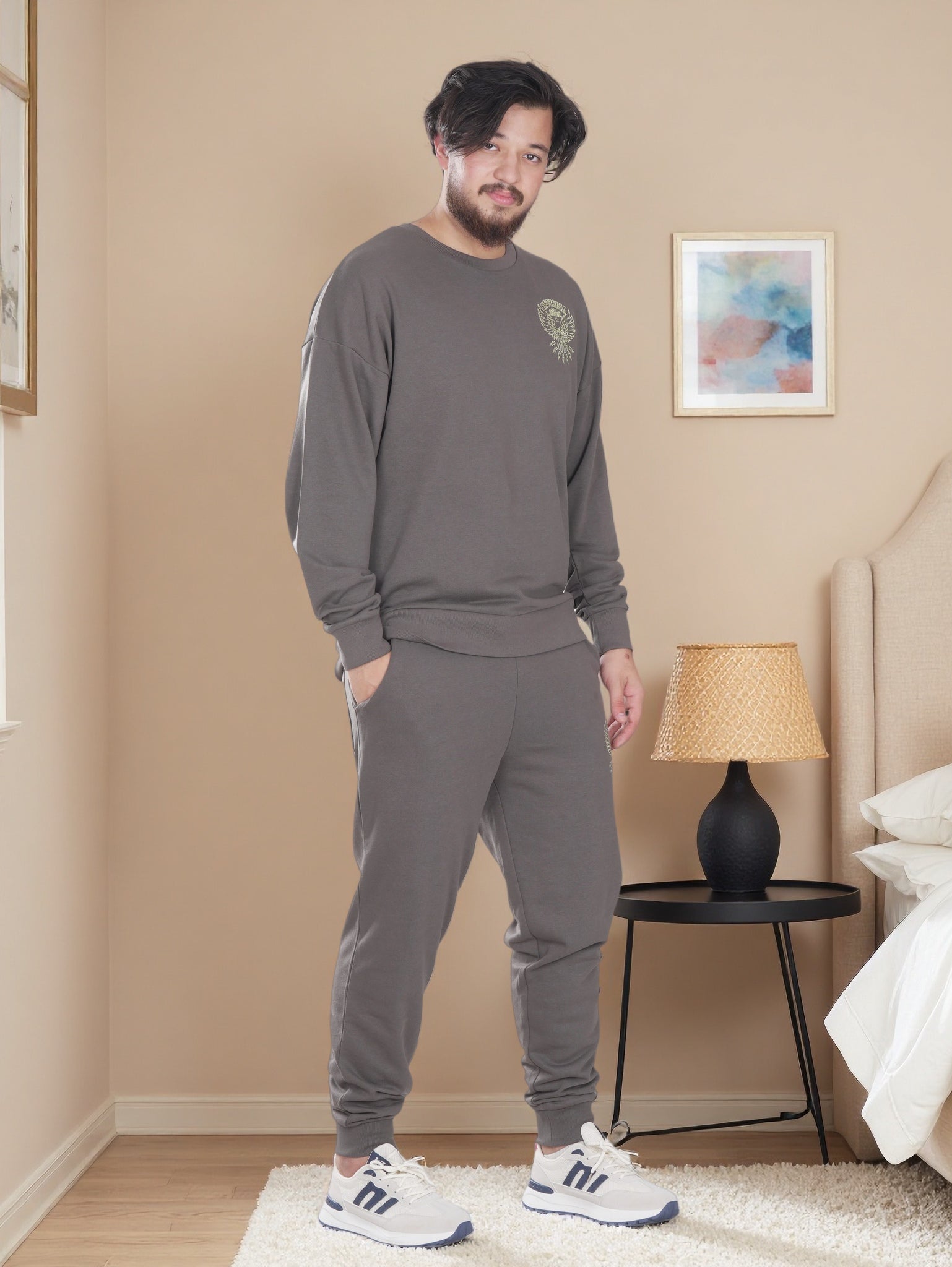 Mens Sweatshirt and Jogger 2 Piece Set