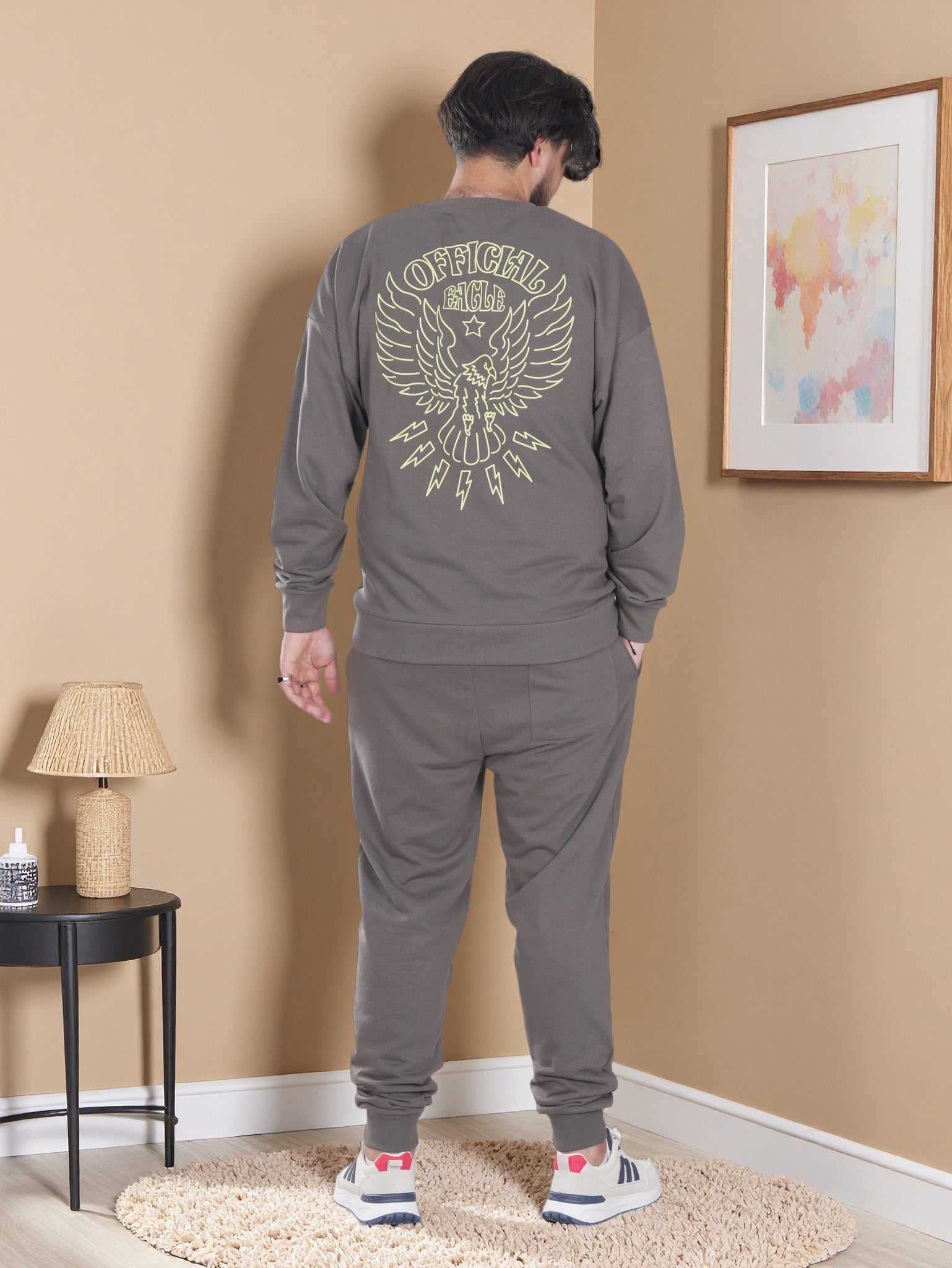 Mens Sweatshirt and Jogger 2 Piece Set