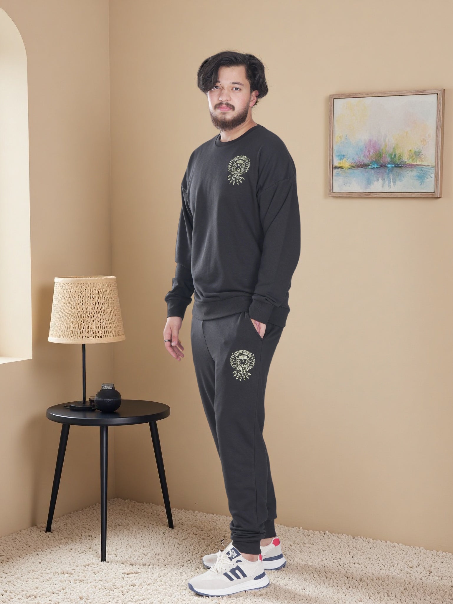 Mens Sweatshirt and Jogger 2 Piece Set