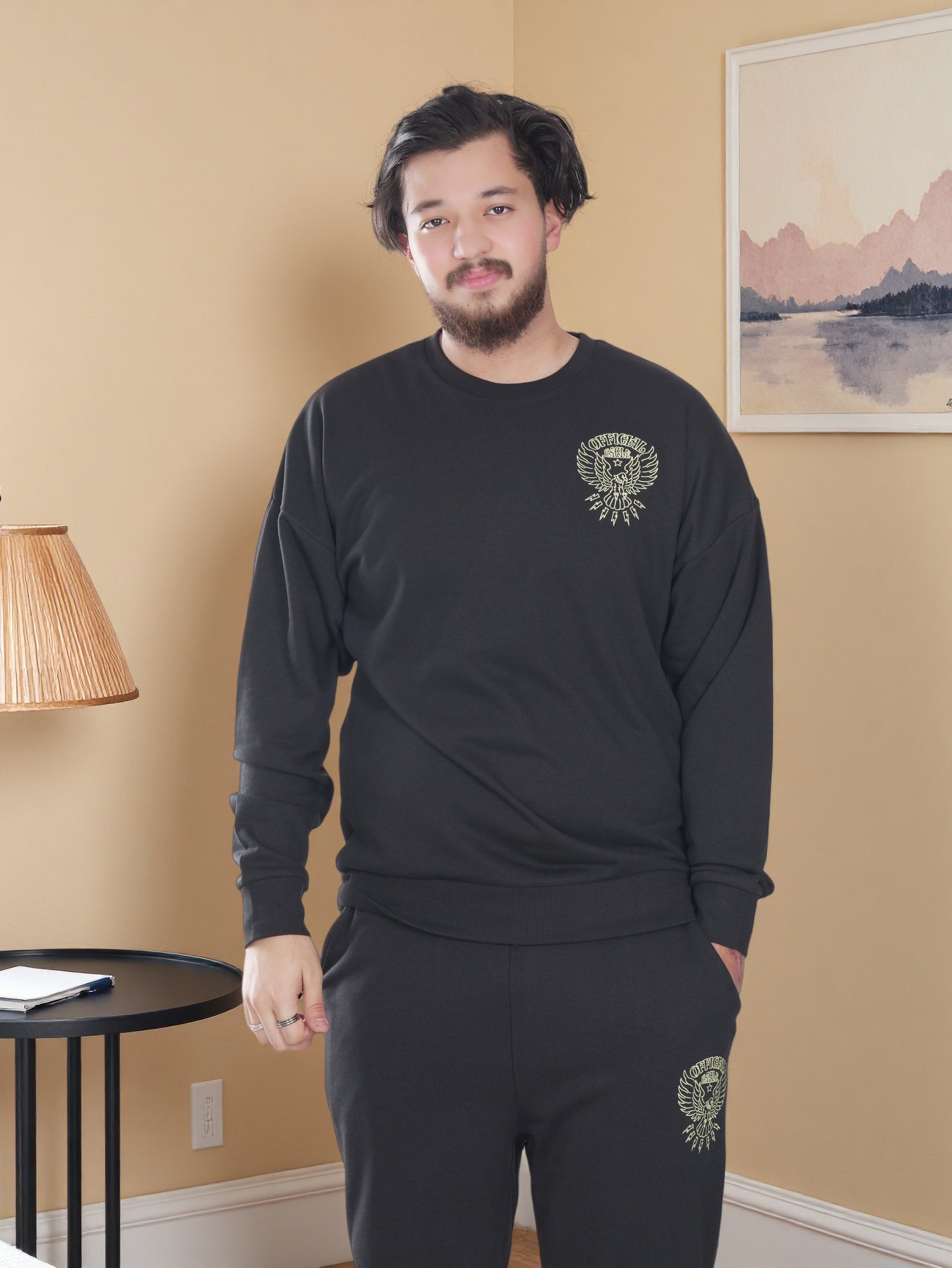 Mens Sweatshirt and Jogger 2 Piece Set