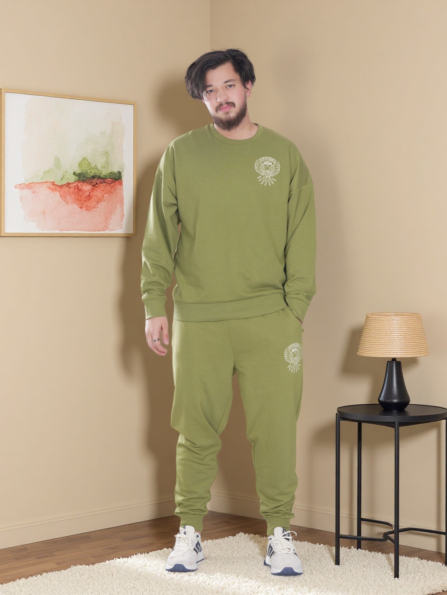 Mens Sweatshirt and Jogger 2 Piece Set
