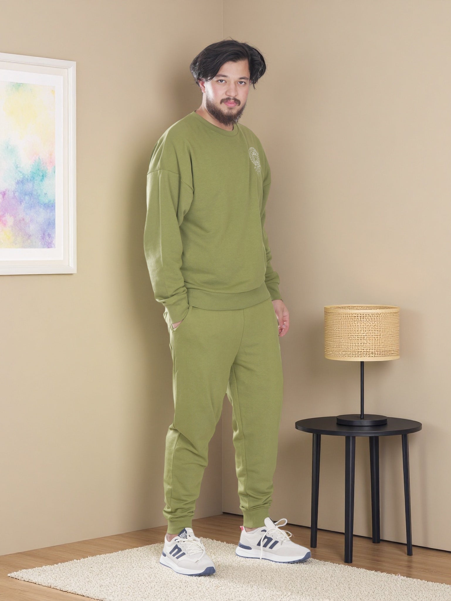 Mens Sweatshirt and Jogger 2 Piece Set