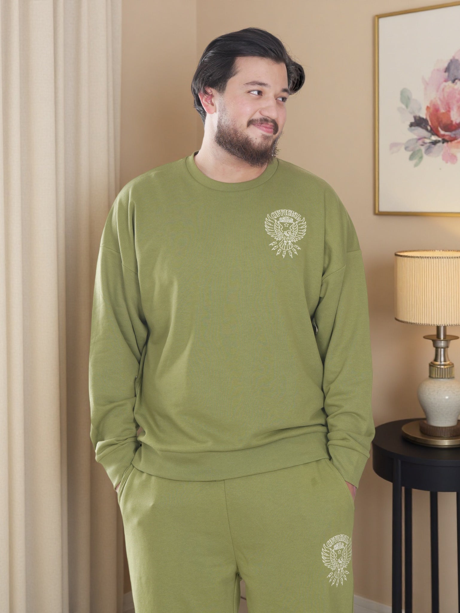 Mens Sweatshirt and Jogger 2 Piece Set