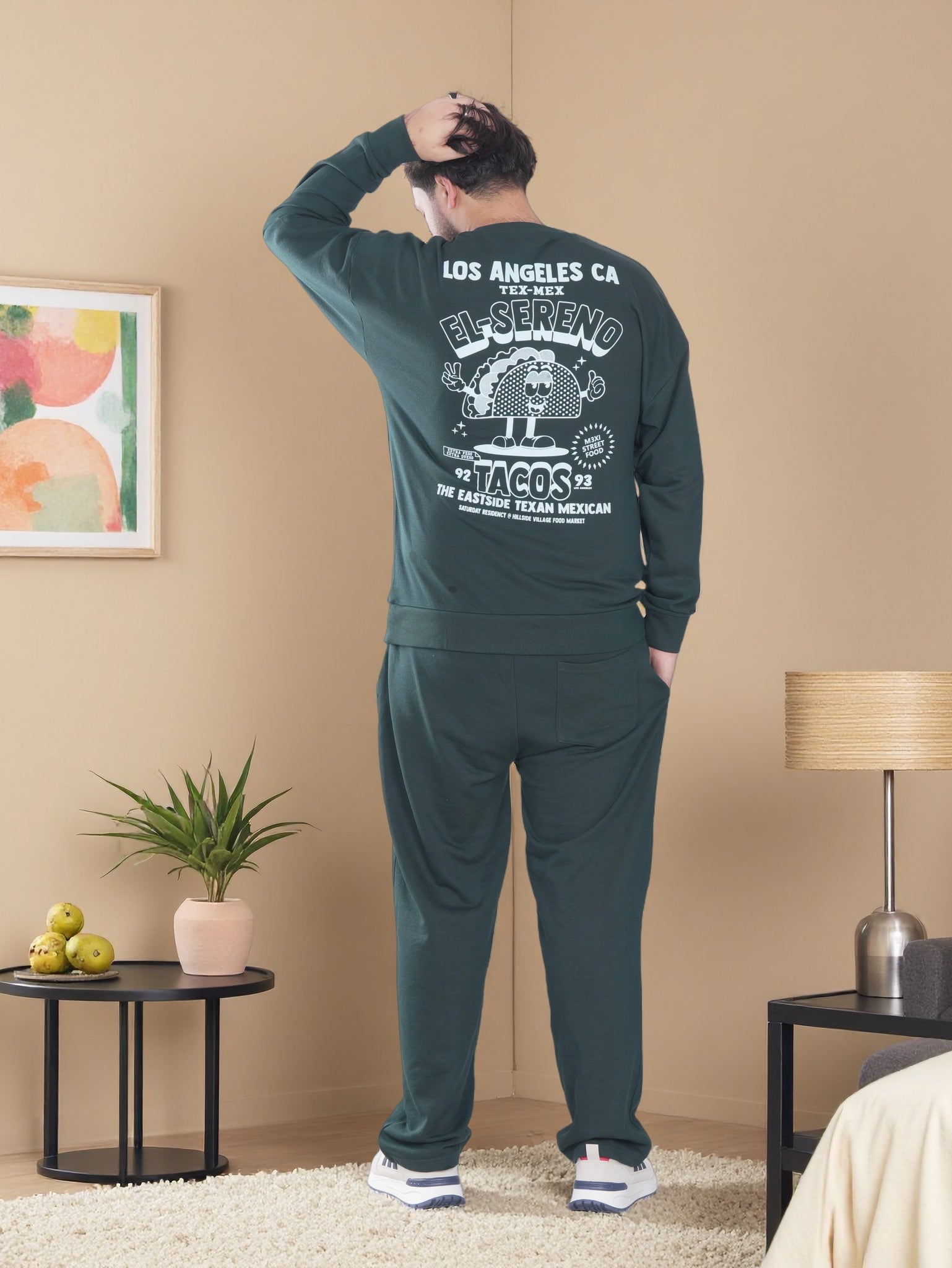 Men’s Premium Fleece Sweatshirt & Jogger Set – Soft Comfort Wear