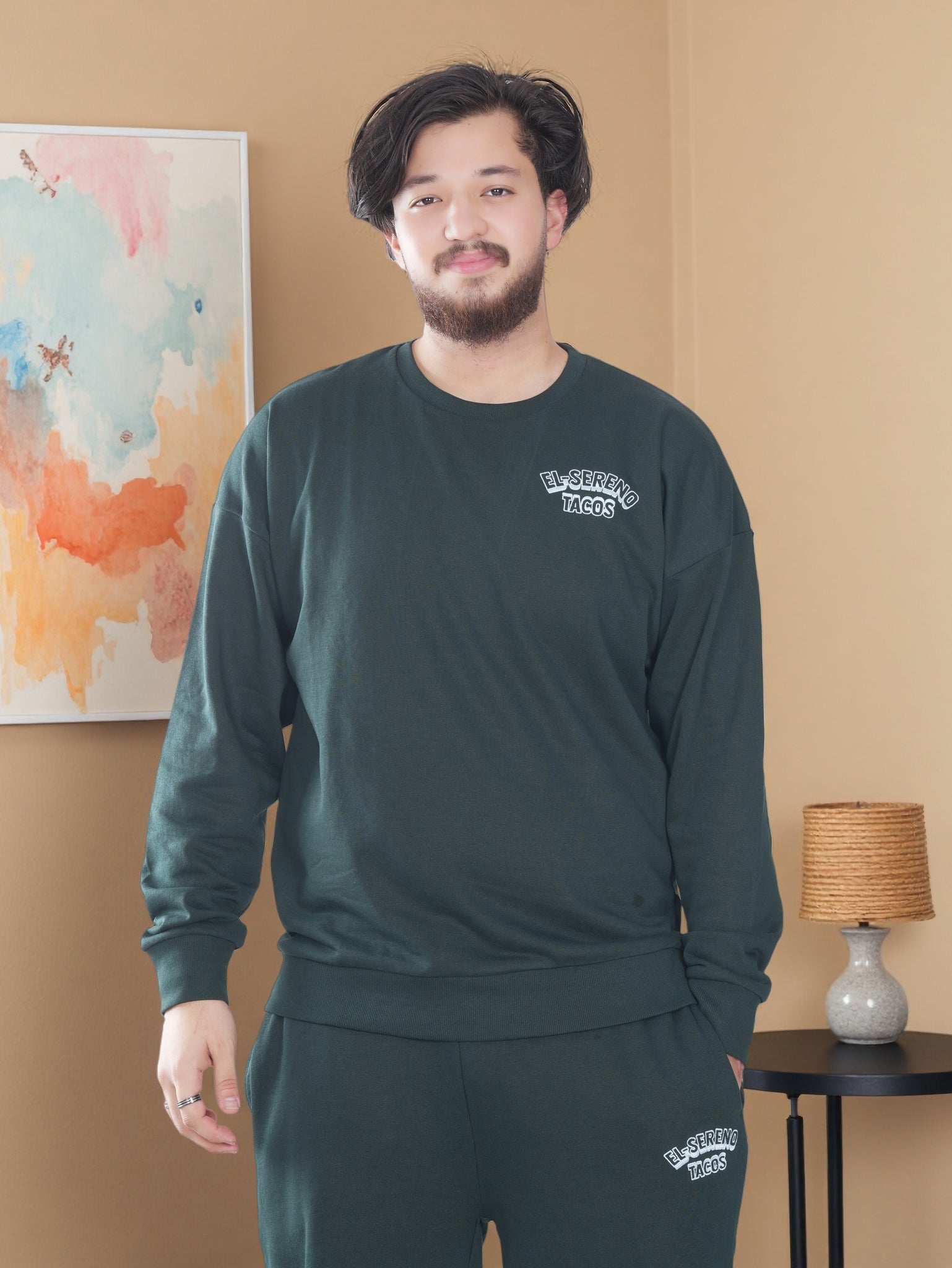 Men’s Premium Fleece Sweatshirt & Jogger Set – Soft Comfort Wear