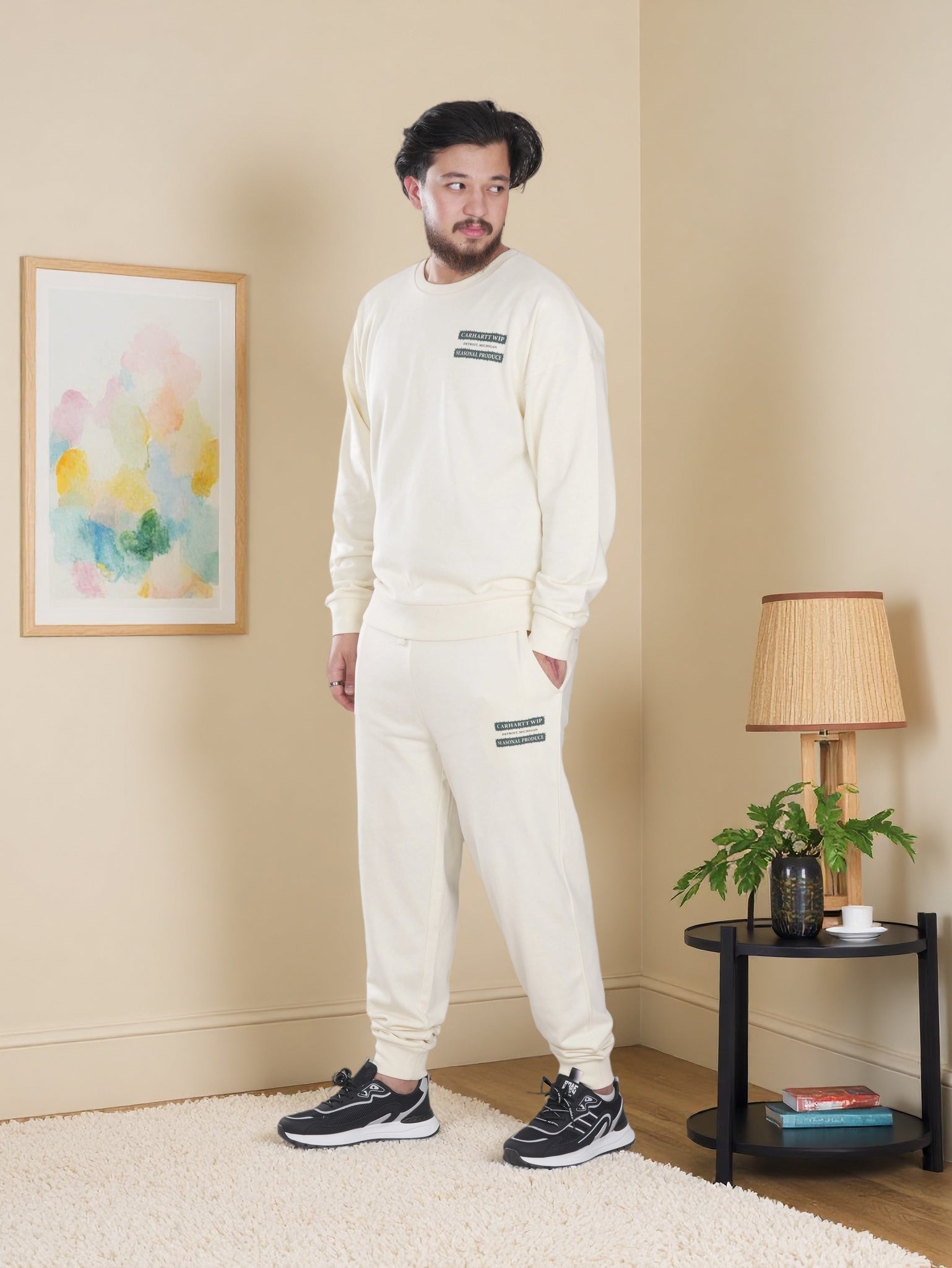 Men’s Classic Daily Wear Tracksuit – Sweatshirt & Joggers Matching Set