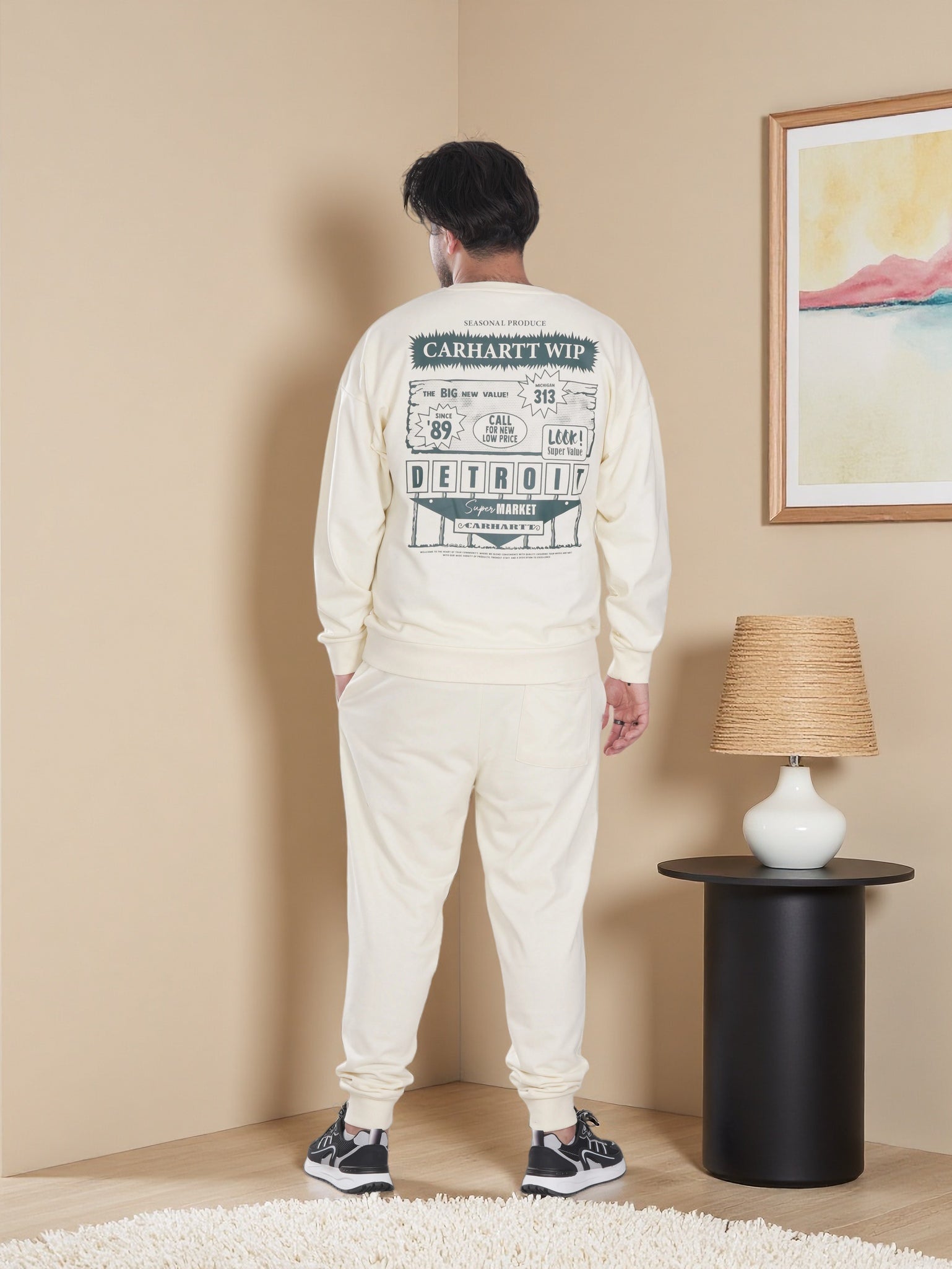 Men’s Classic Daily Wear Tracksuit – Sweatshirt & Joggers Matching Set