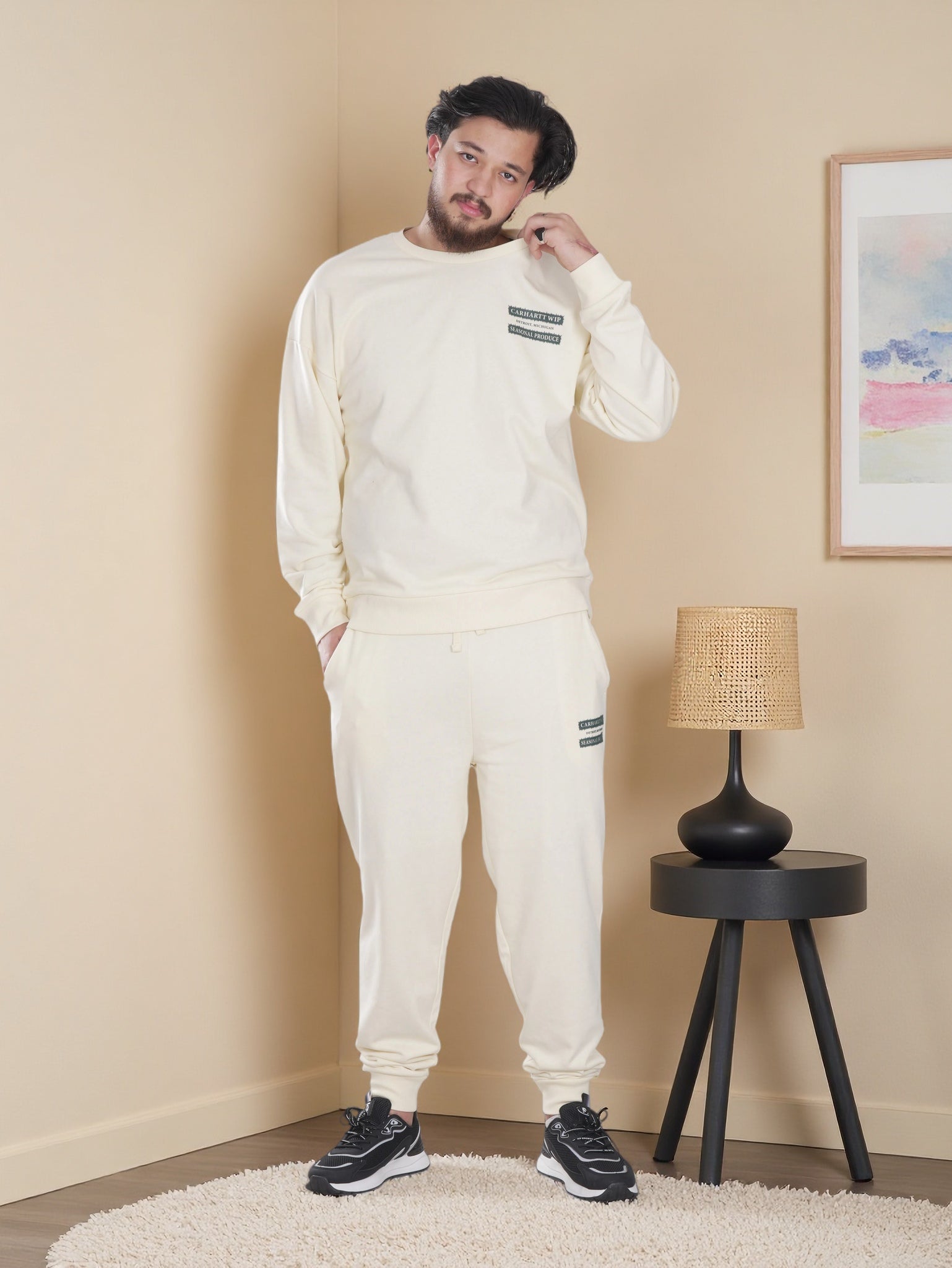 Men’s Classic Daily Wear Tracksuit – Sweatshirt & Joggers Matching Set