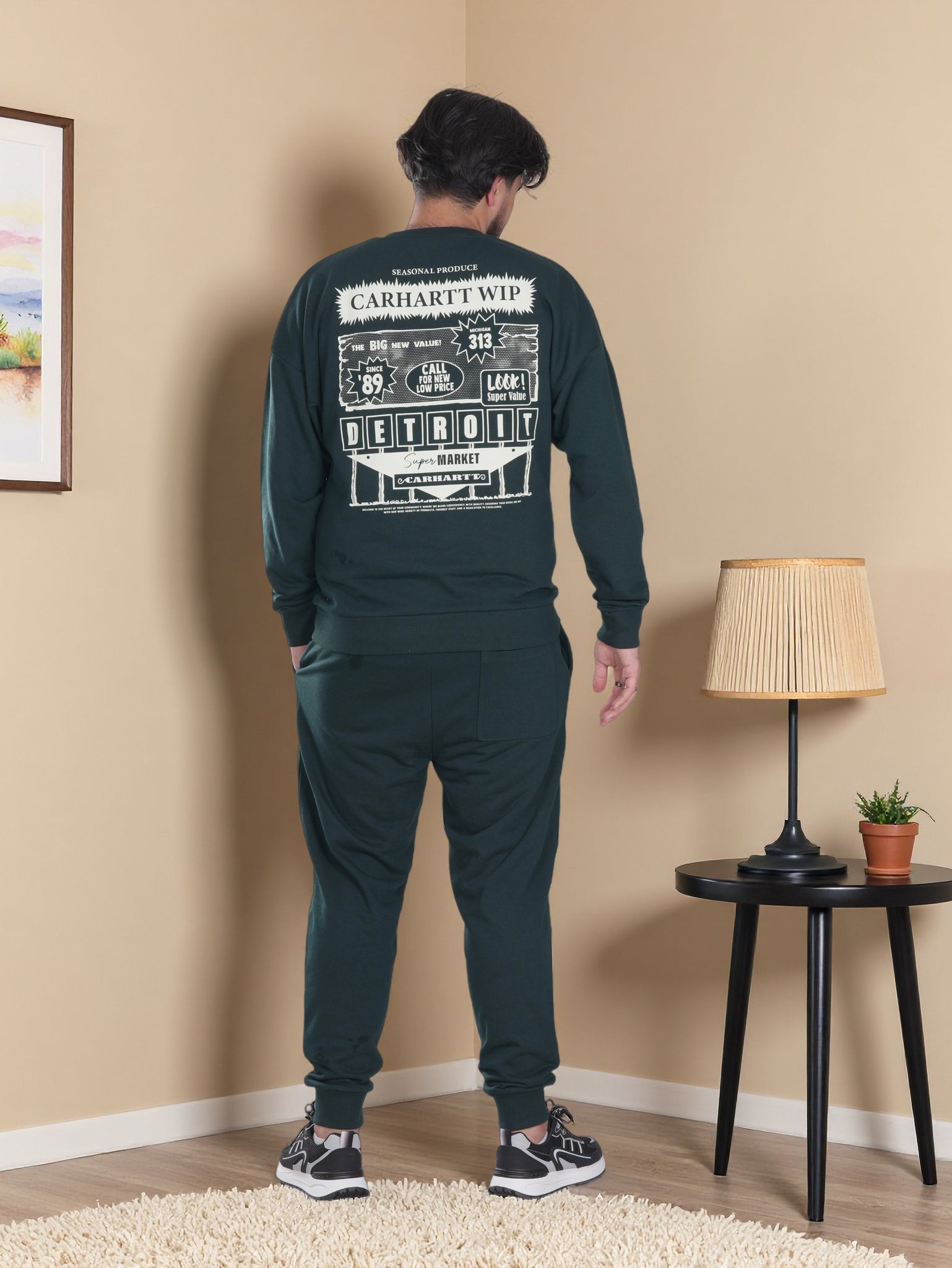 Men’s Classic Daily Wear Tracksuit – Sweatshirt & Joggers Matching Set