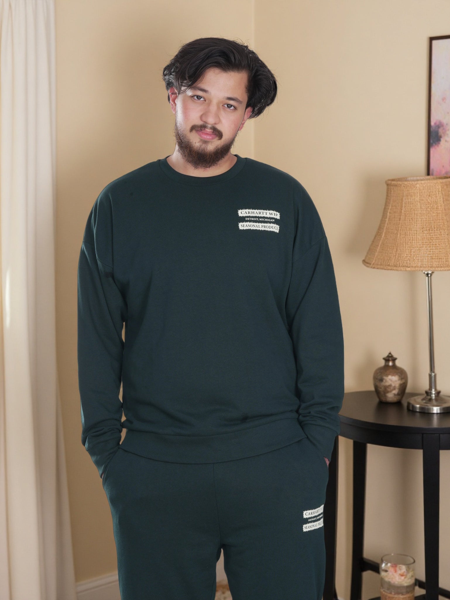 Men’s Classic Daily Wear Tracksuit – Sweatshirt & Joggers Matching Set