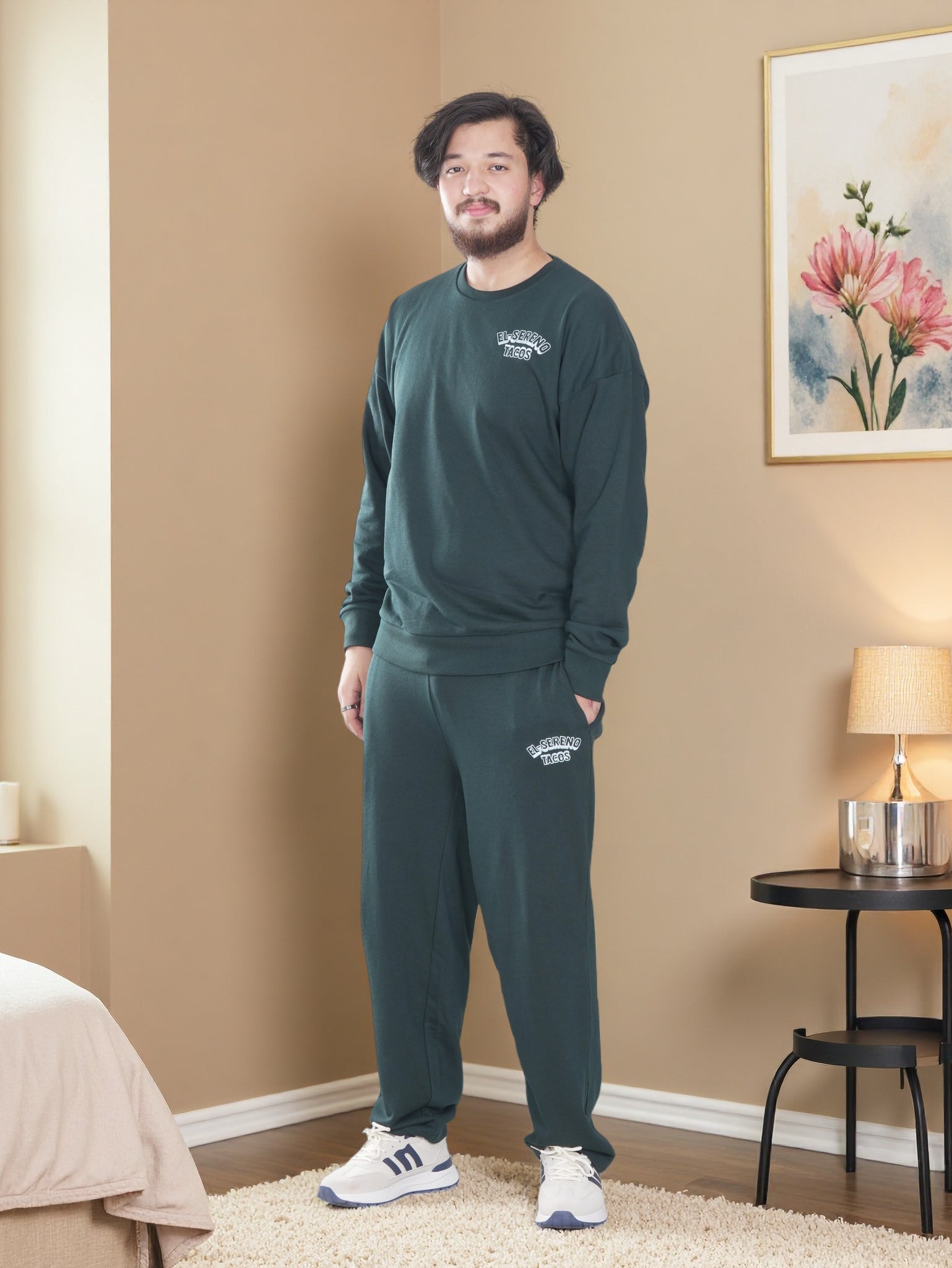 Men’s Premium Fleece Sweatshirt & Jogger Set – Soft Comfort Wear