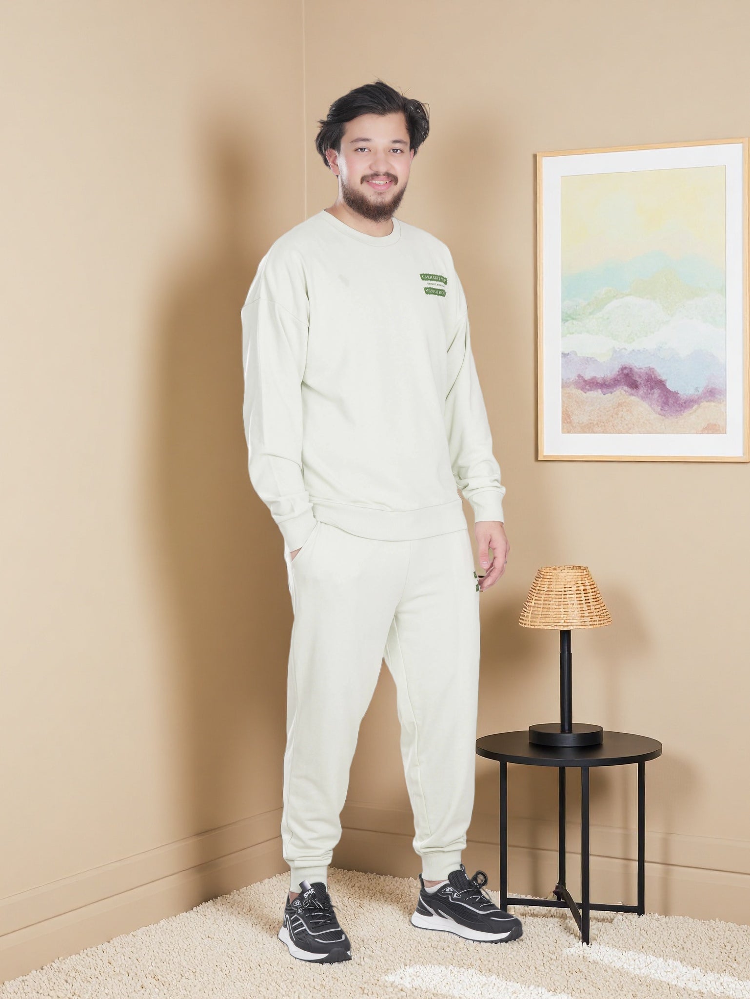 Men’s Classic Daily Wear Tracksuit – Sweatshirt & Joggers Matching Set