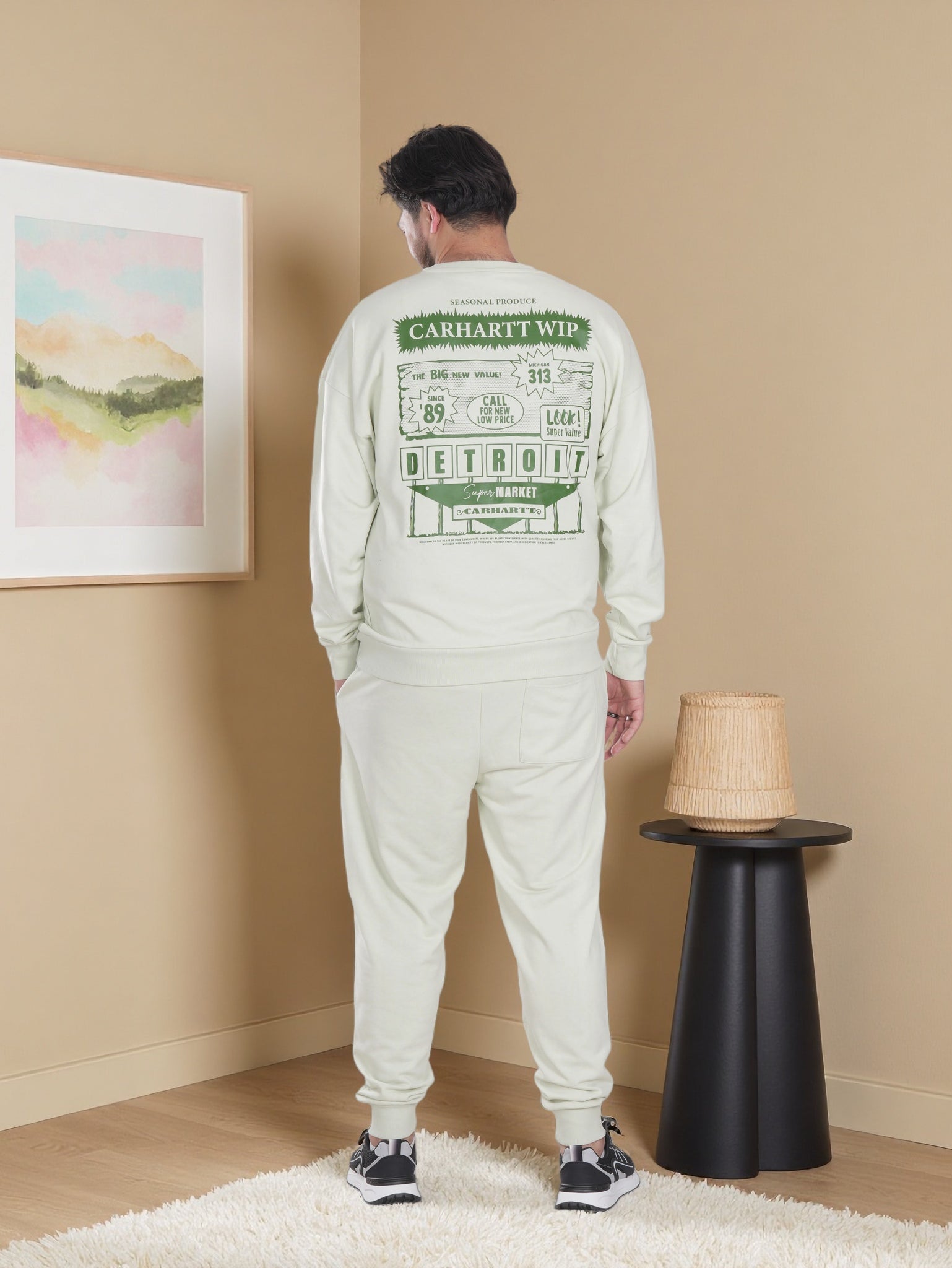 Men’s Classic Daily Wear Tracksuit – Sweatshirt & Joggers Matching Set