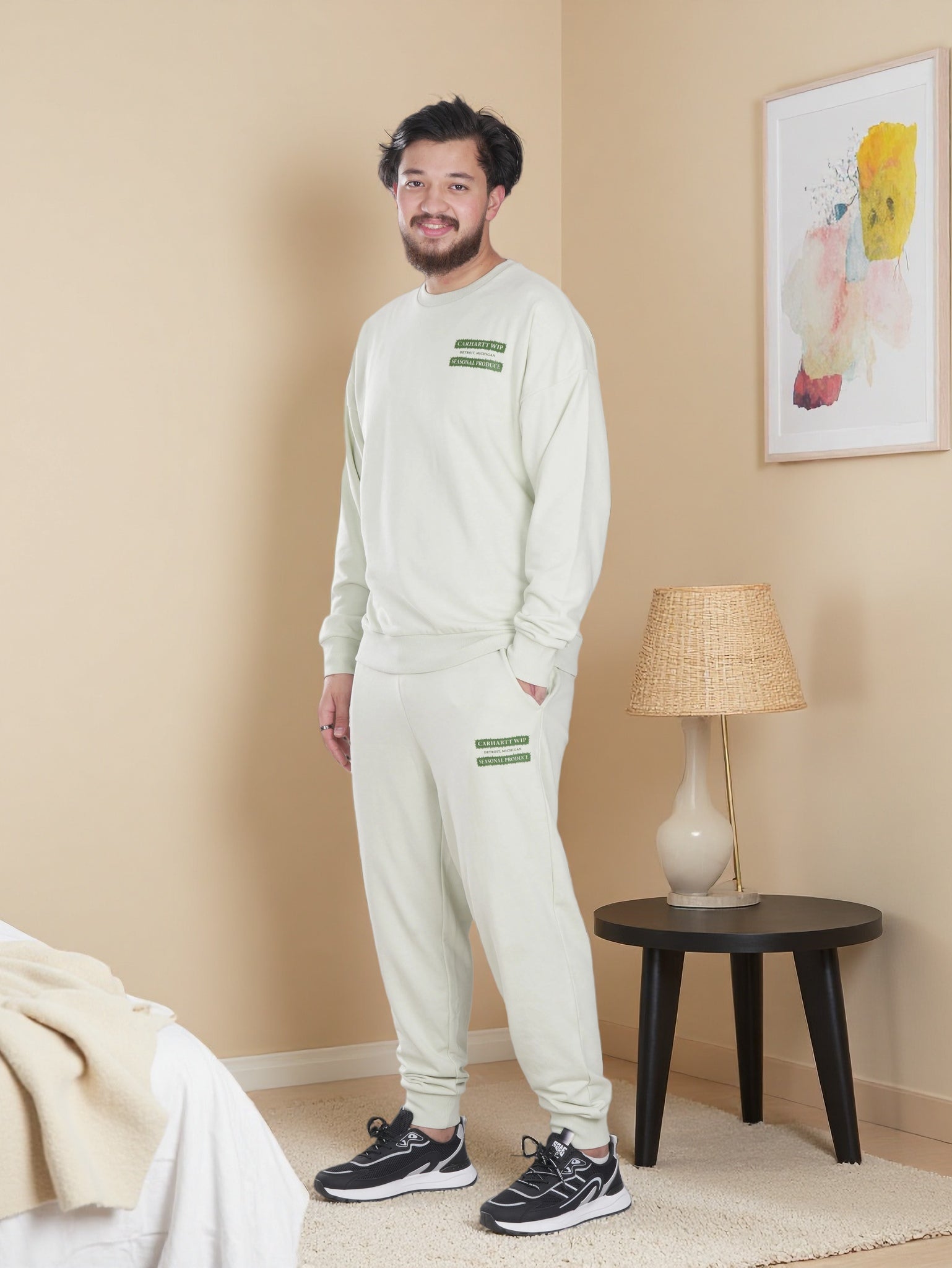 Men’s Classic Daily Wear Tracksuit – Sweatshirt & Joggers Matching Set