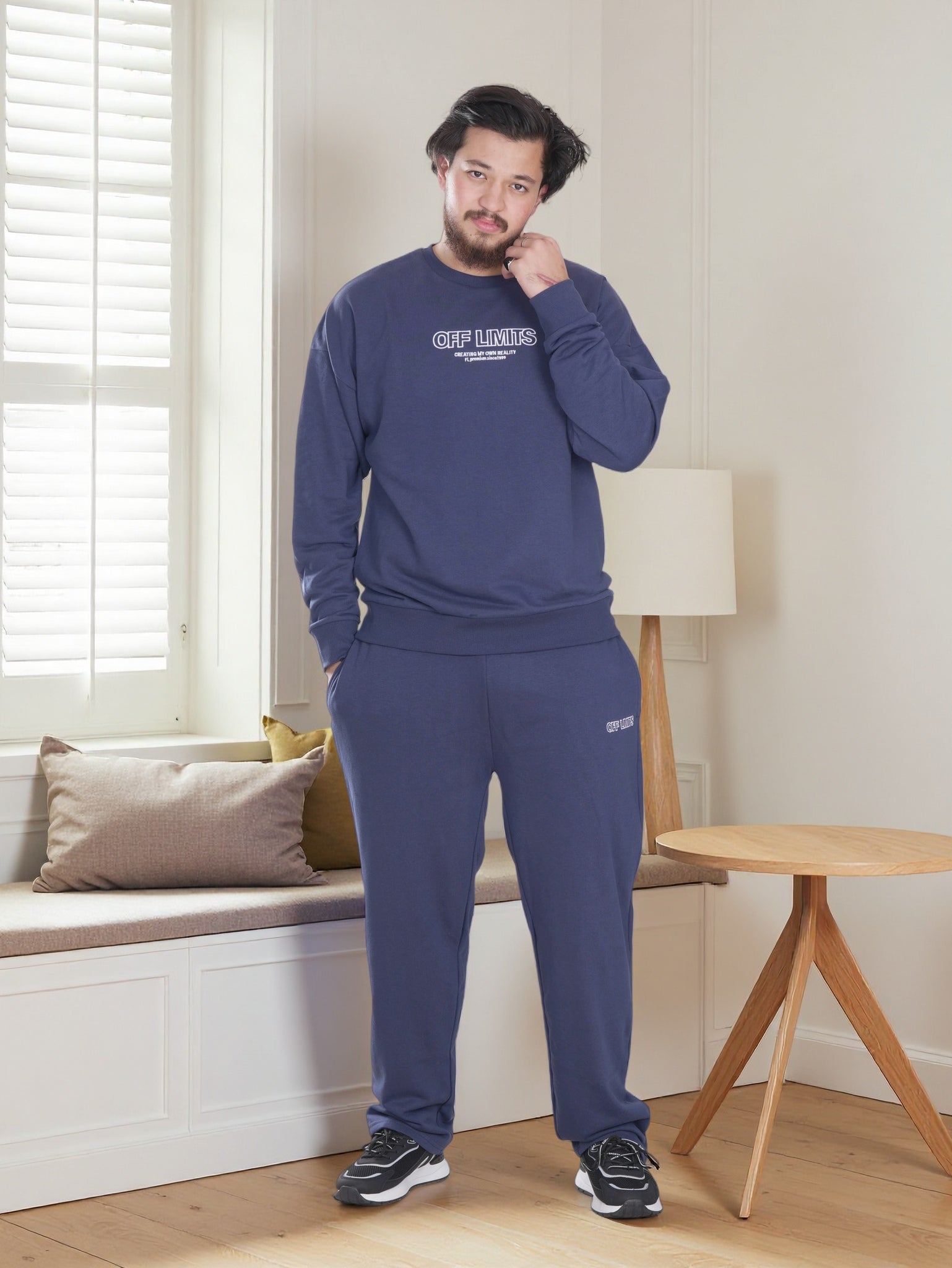 Men’s OFF LIMITS Fleece Tracksuit Set – Sweatshirt & Jogger Pants