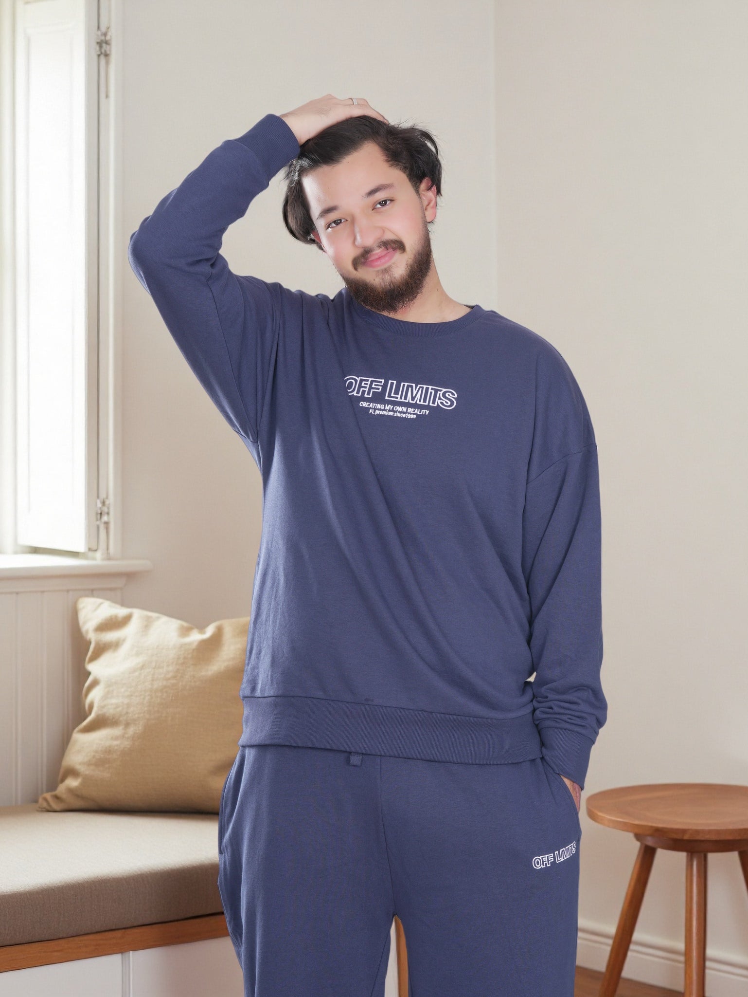 Men’s OFF LIMITS Fleece Tracksuit Set – Sweatshirt & Jogger Pants