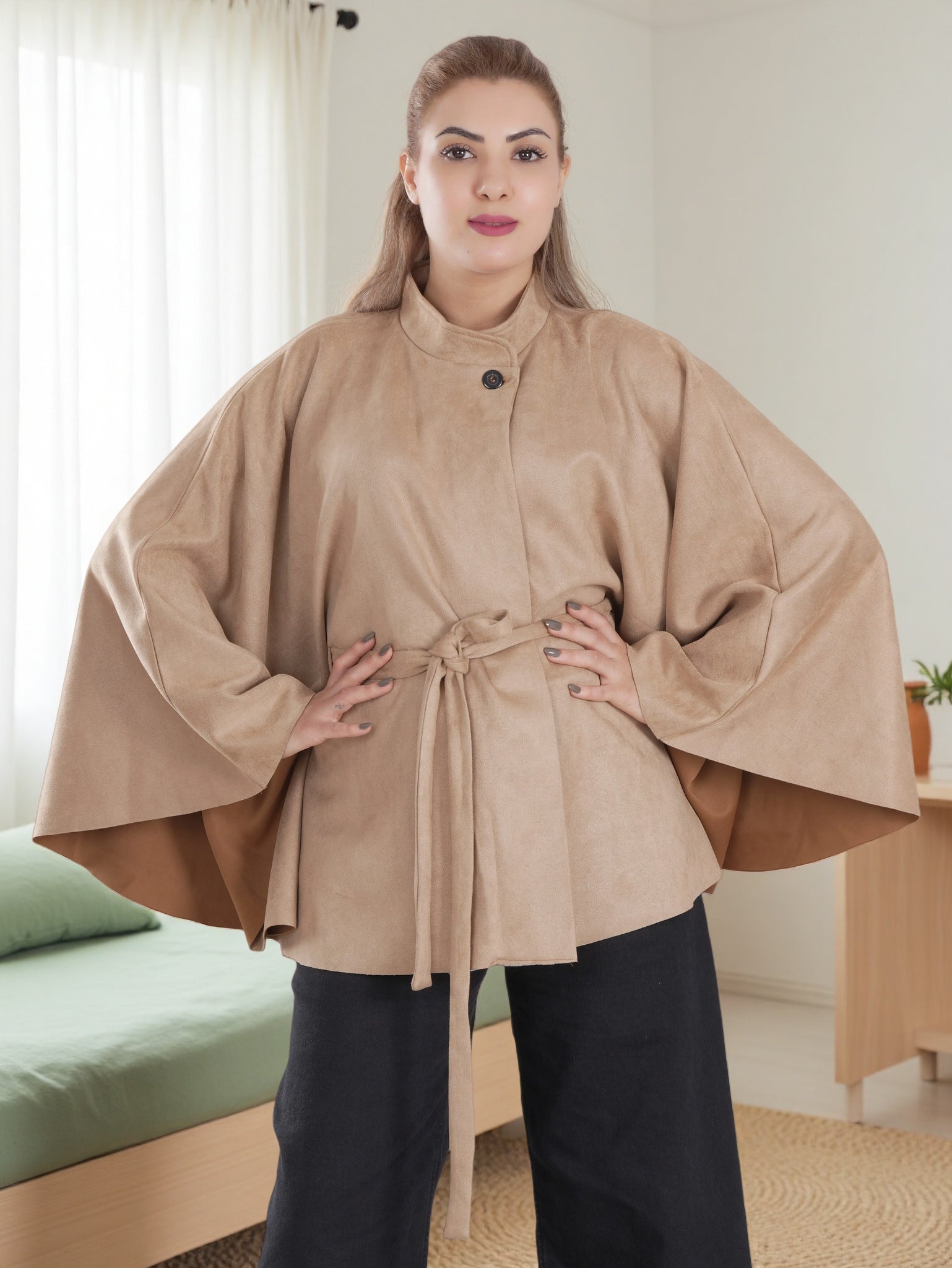 Luxury Women's Cape Coat – Poncho Jacket