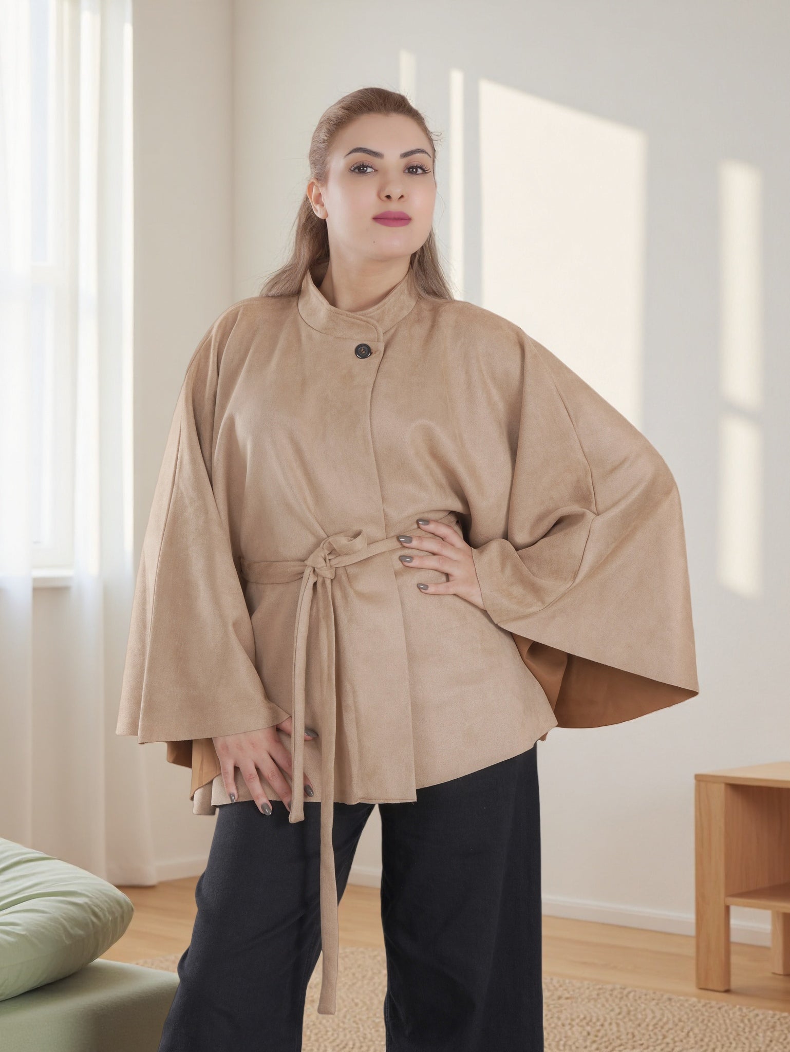 Luxury Women's Cape Coat – Poncho Jacket