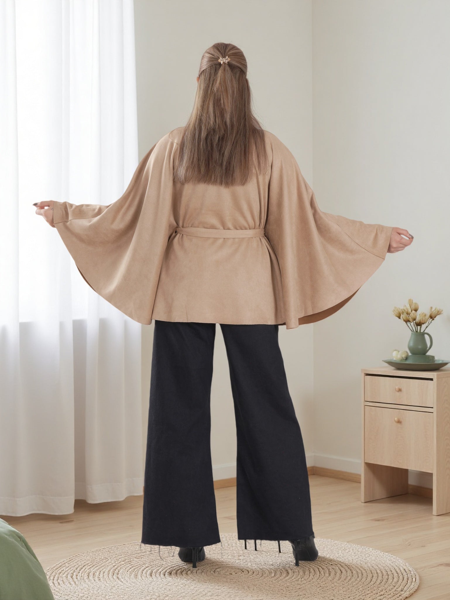 Luxury Women's Cape Coat – Poncho Jacket