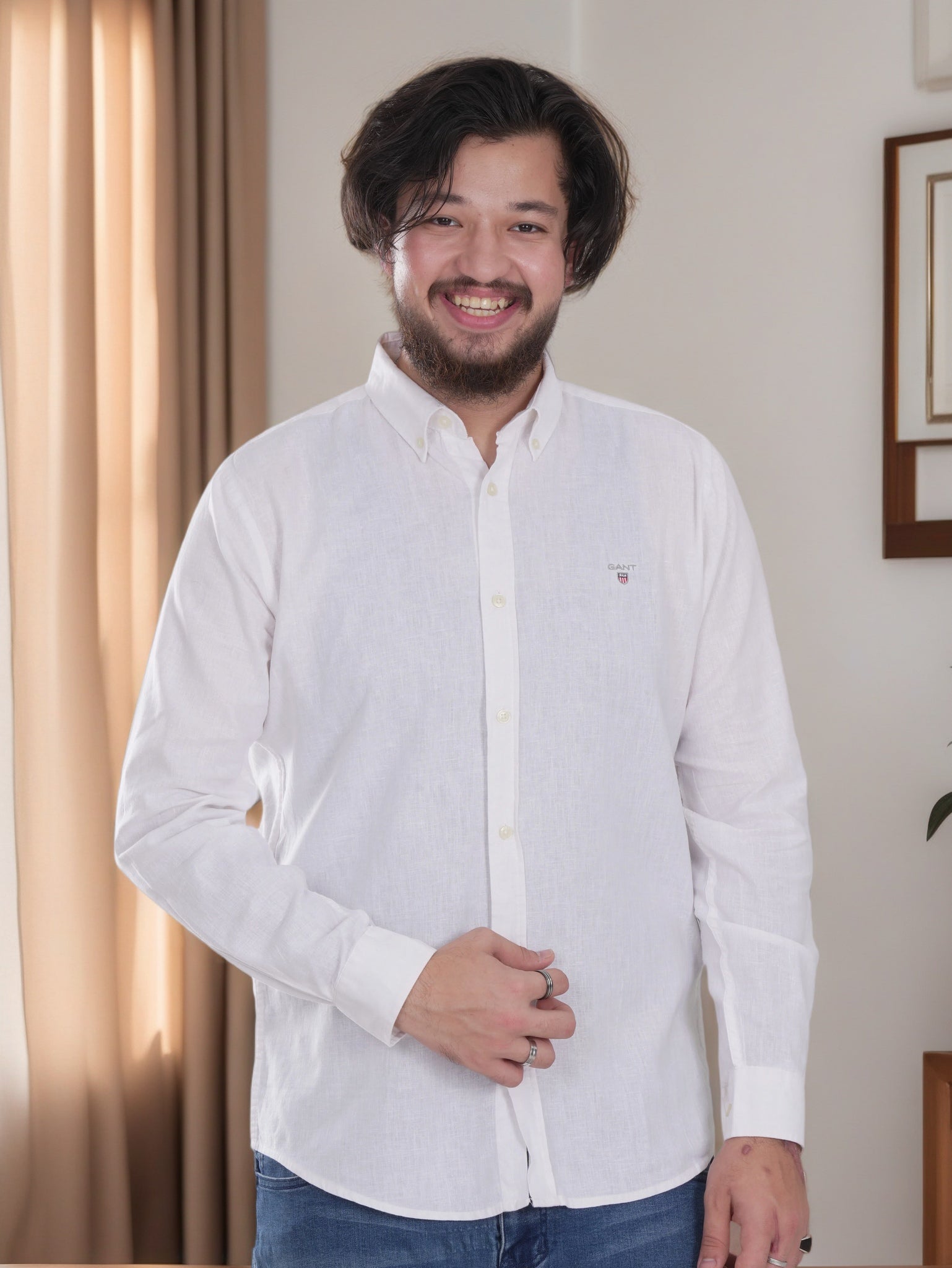 Men's Casual Shirt with Logo