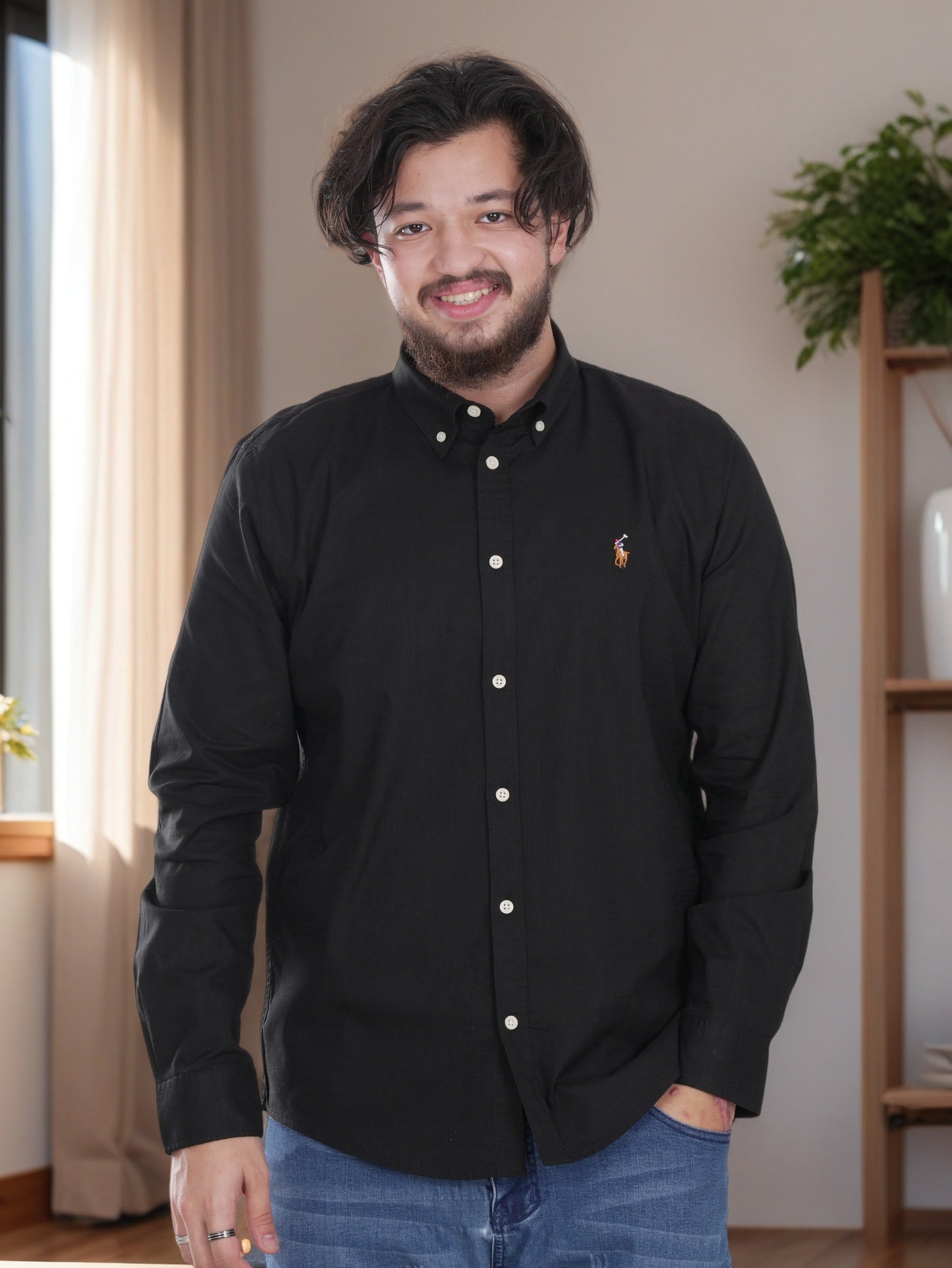 Men's Casual Long Sleeve Formal Shirt