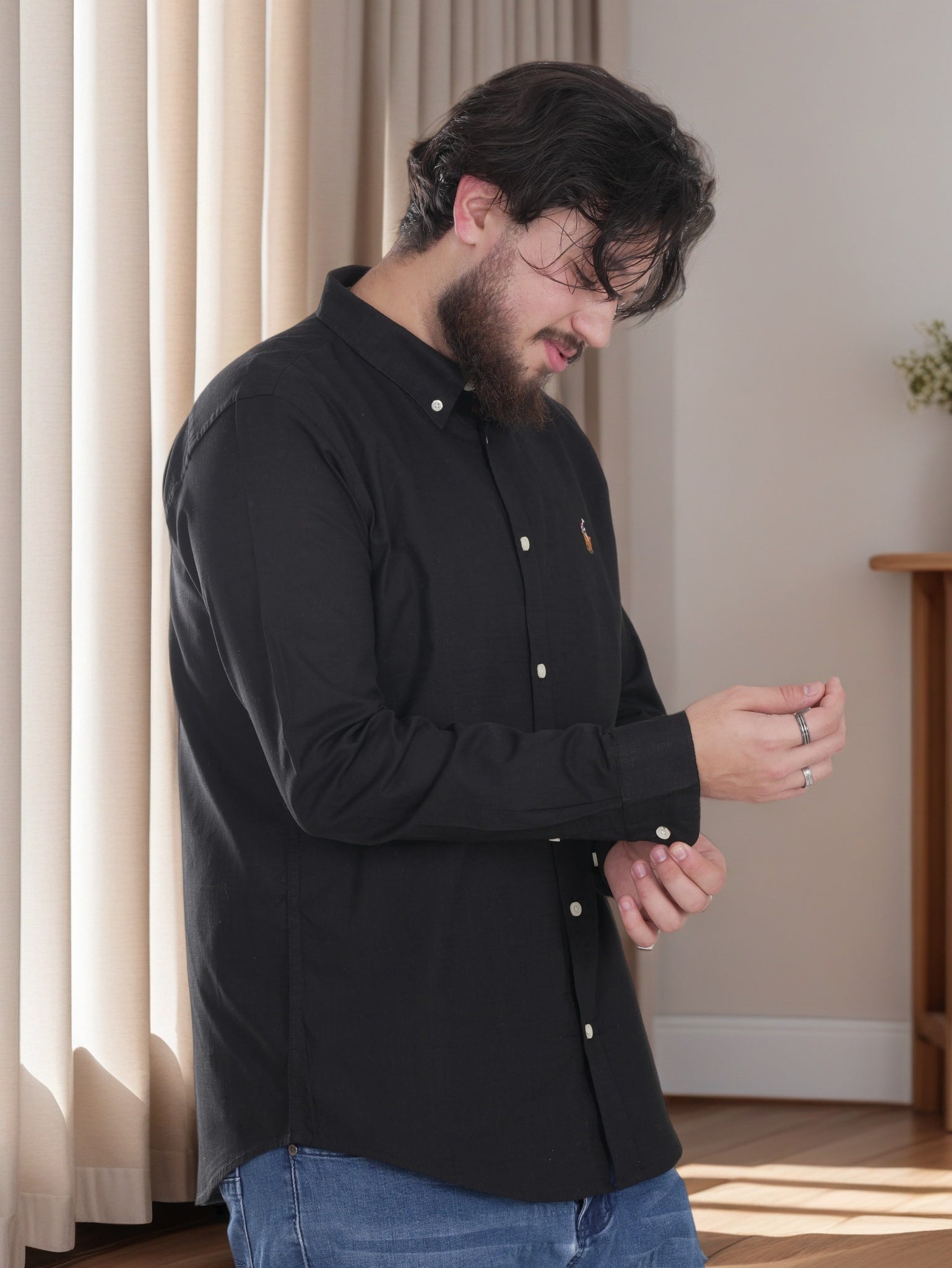 Men's Casual Long Sleeve Formal Shirt