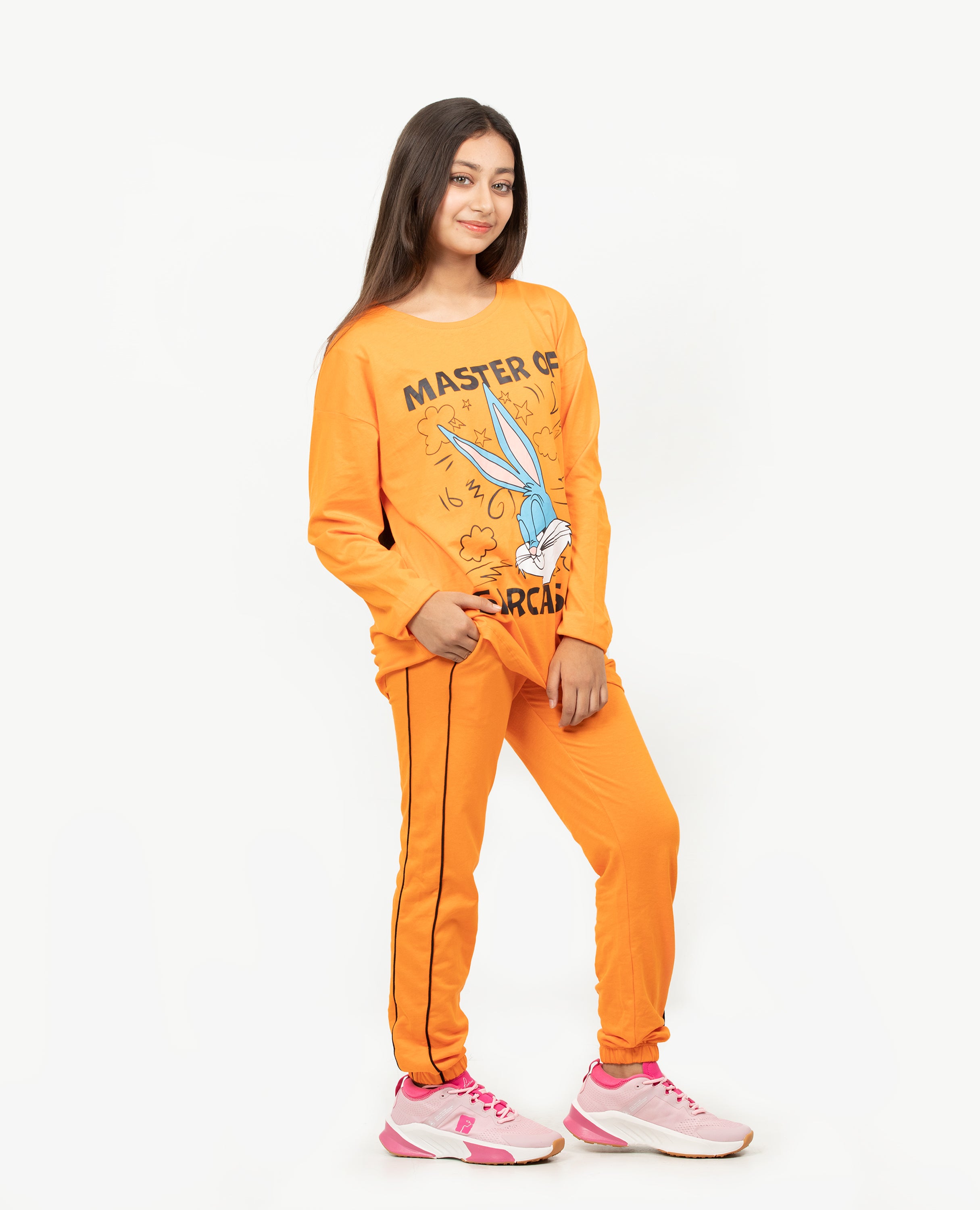 Girl's Looney Tunes Long Sleeve T-shirt & Bottom Set