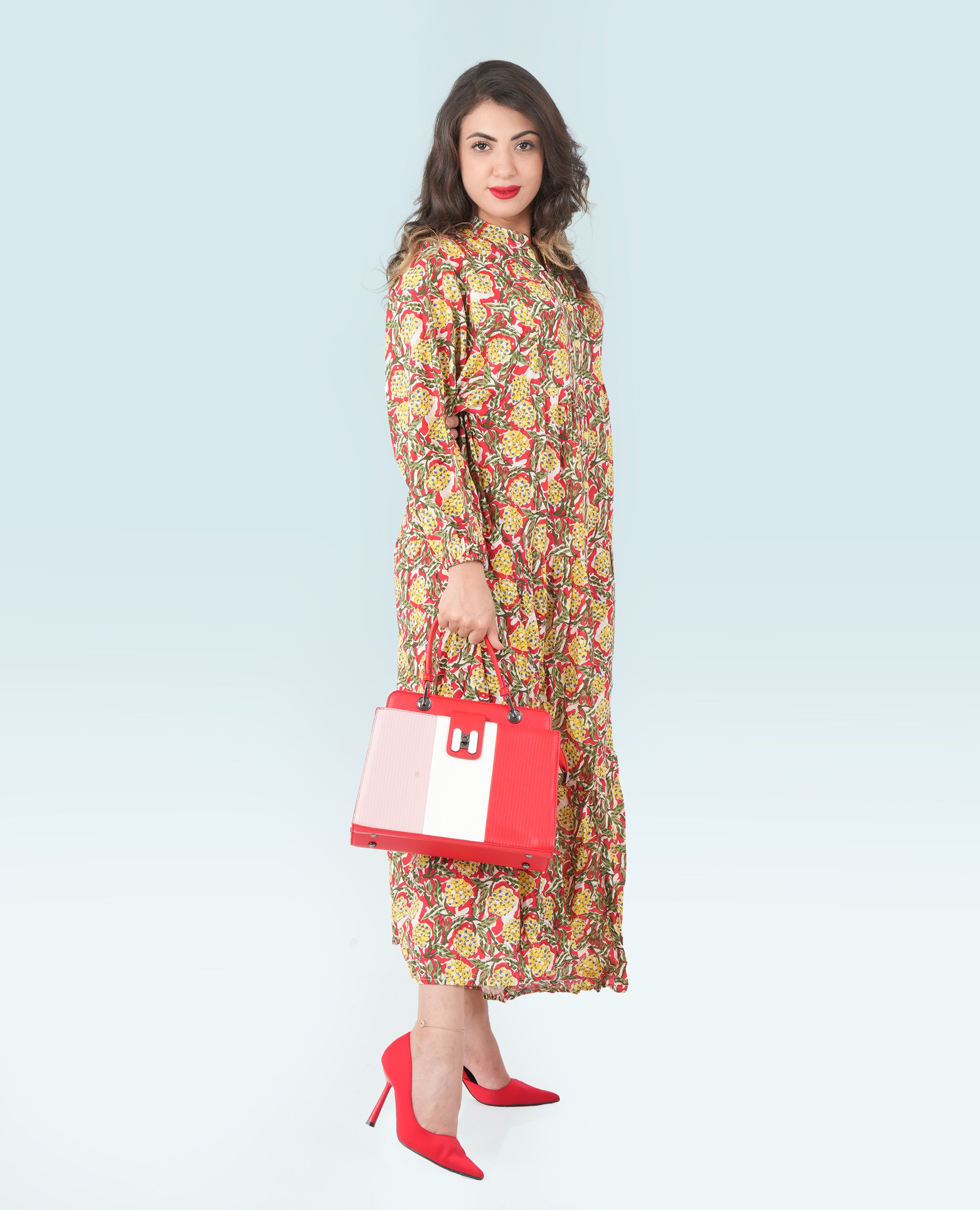 Vine Grapes Print Dress for Women - Finelook