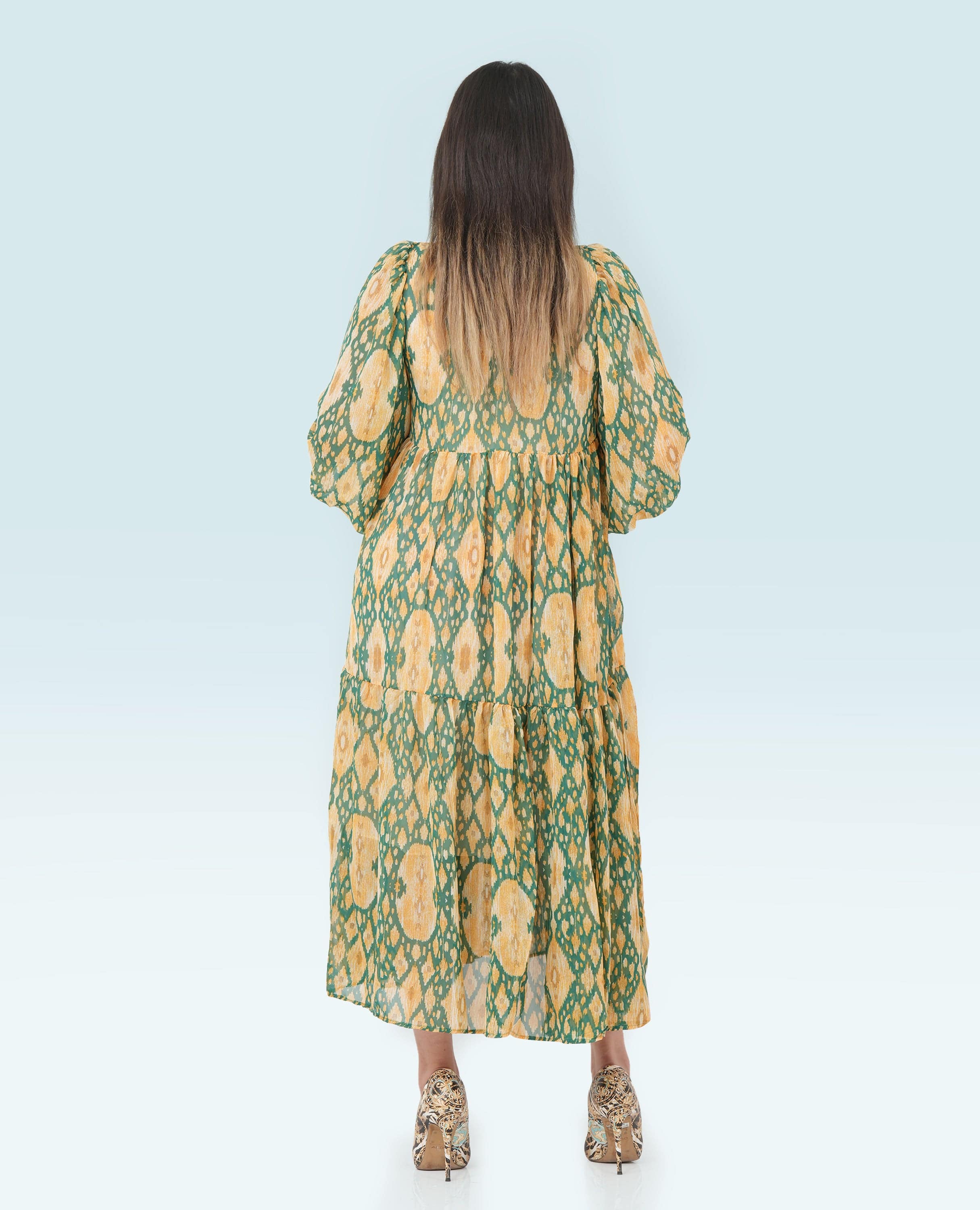 Women Long printed Dress - Finelook - FineLook