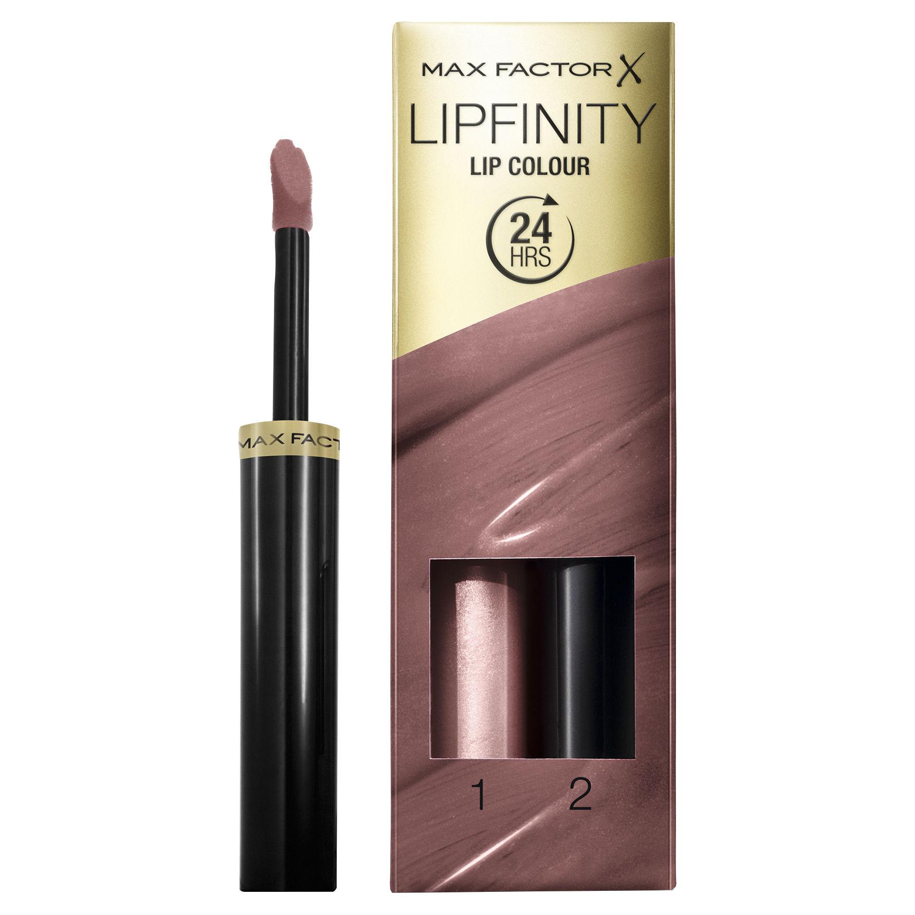 Max Factor X Lipfinity Lipstick with Gloss - 2 Piece Set