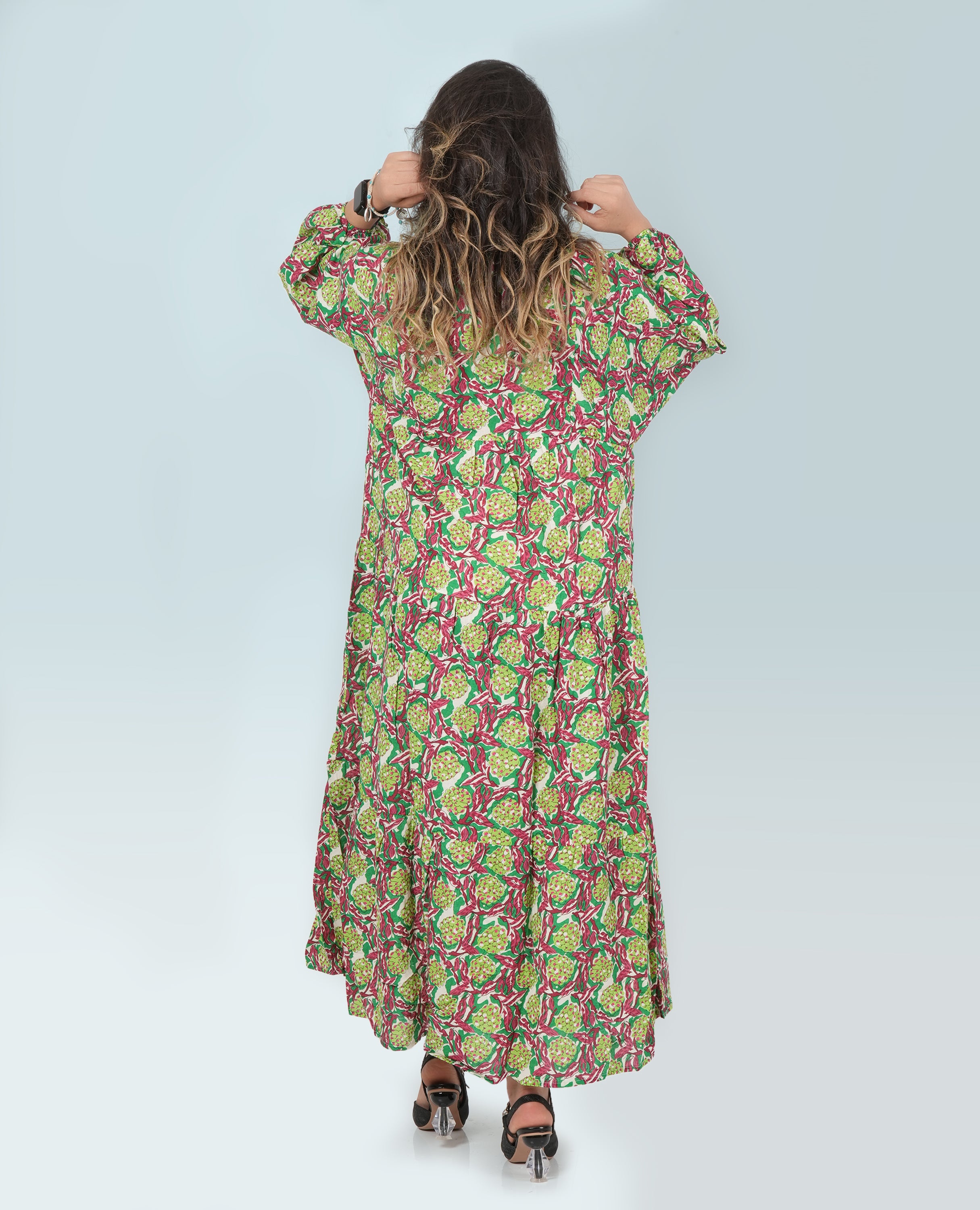 Vine Grapes Print Dress for Women - Finelook