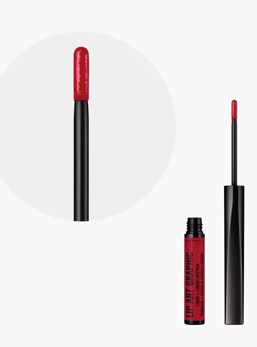 Rimmel Lip Art Graphic Liner & Liquid Lipstick - FineLook
