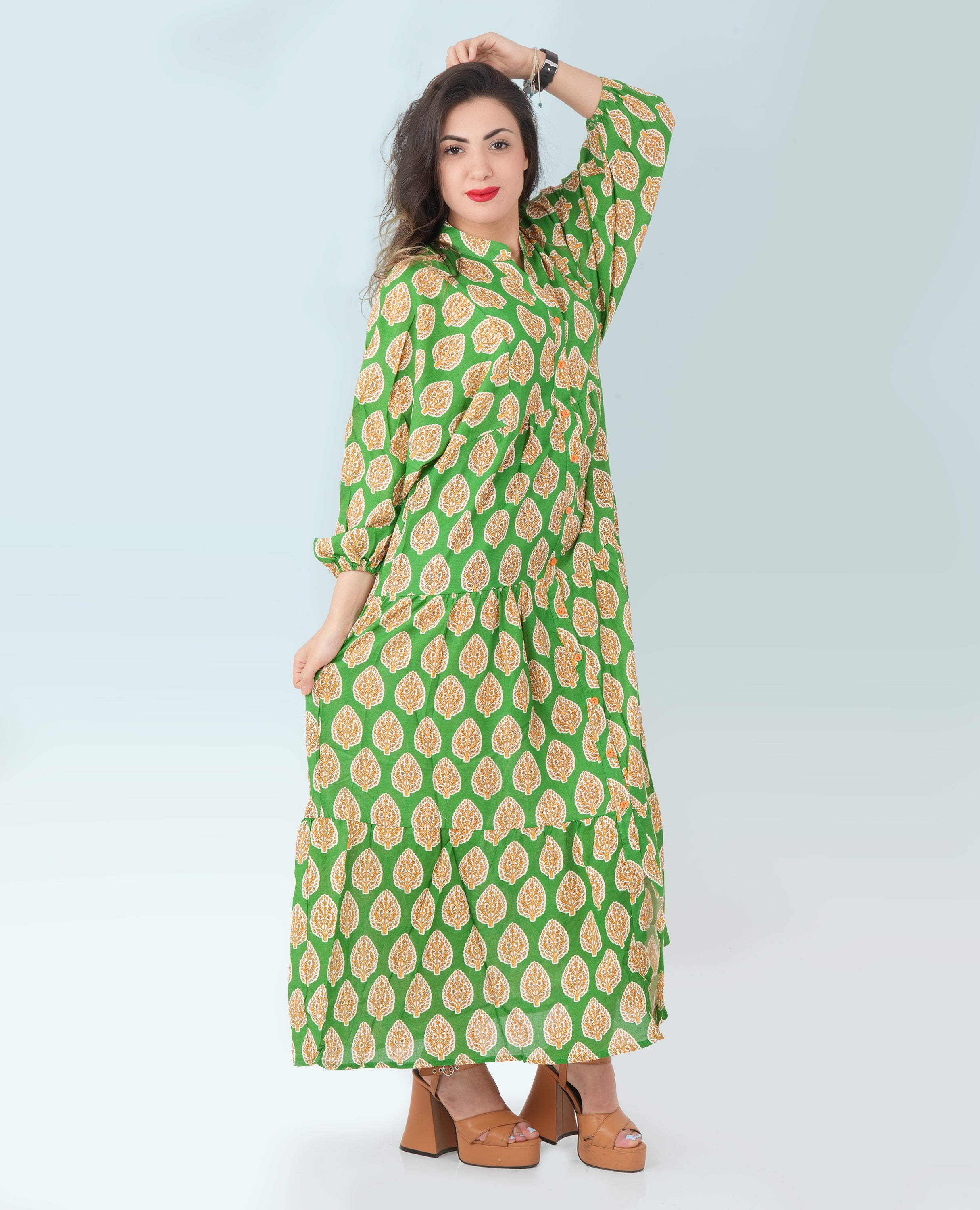 Tree Print Dress for Women -Finelook