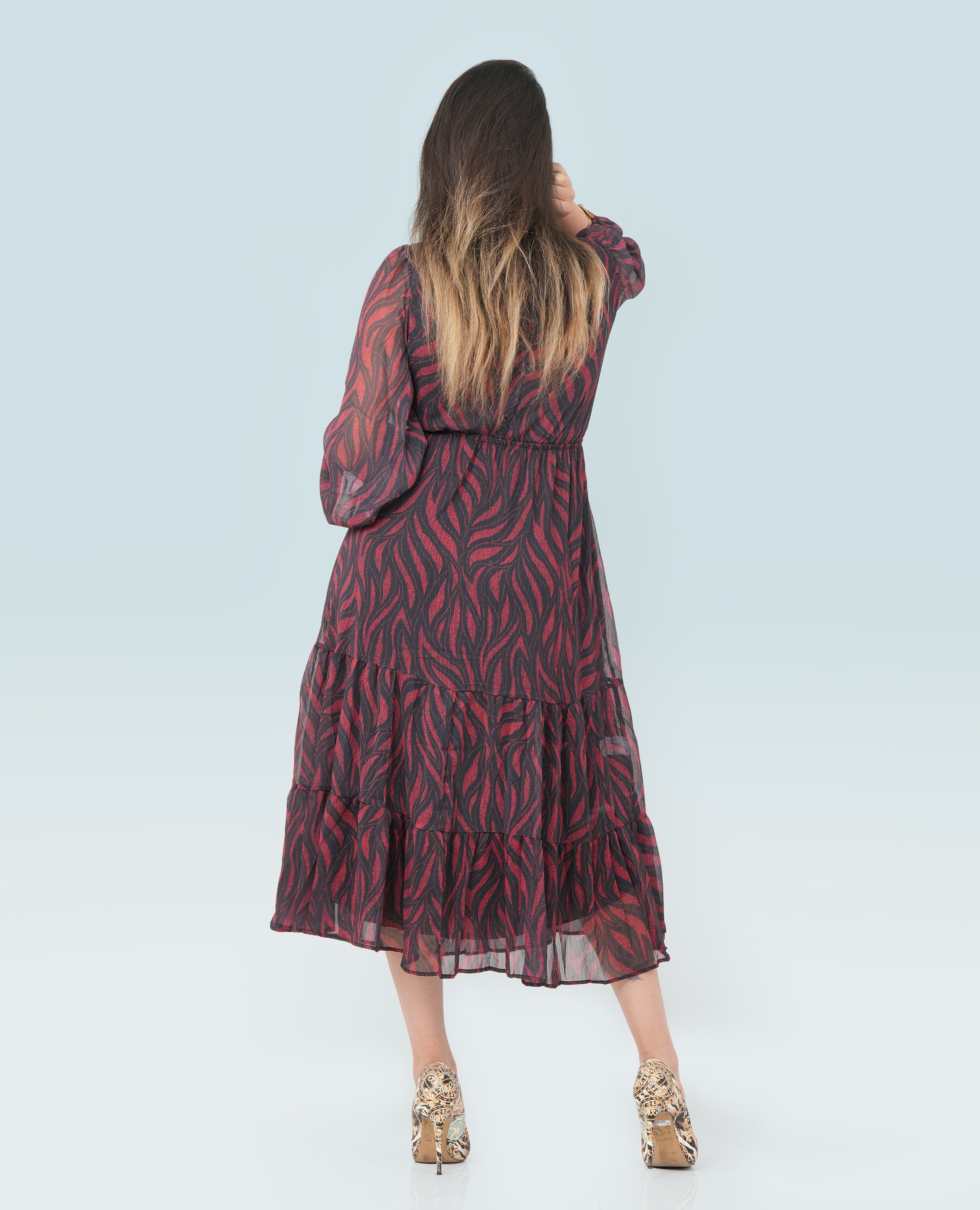 Women Printed Long Dress - Finelook