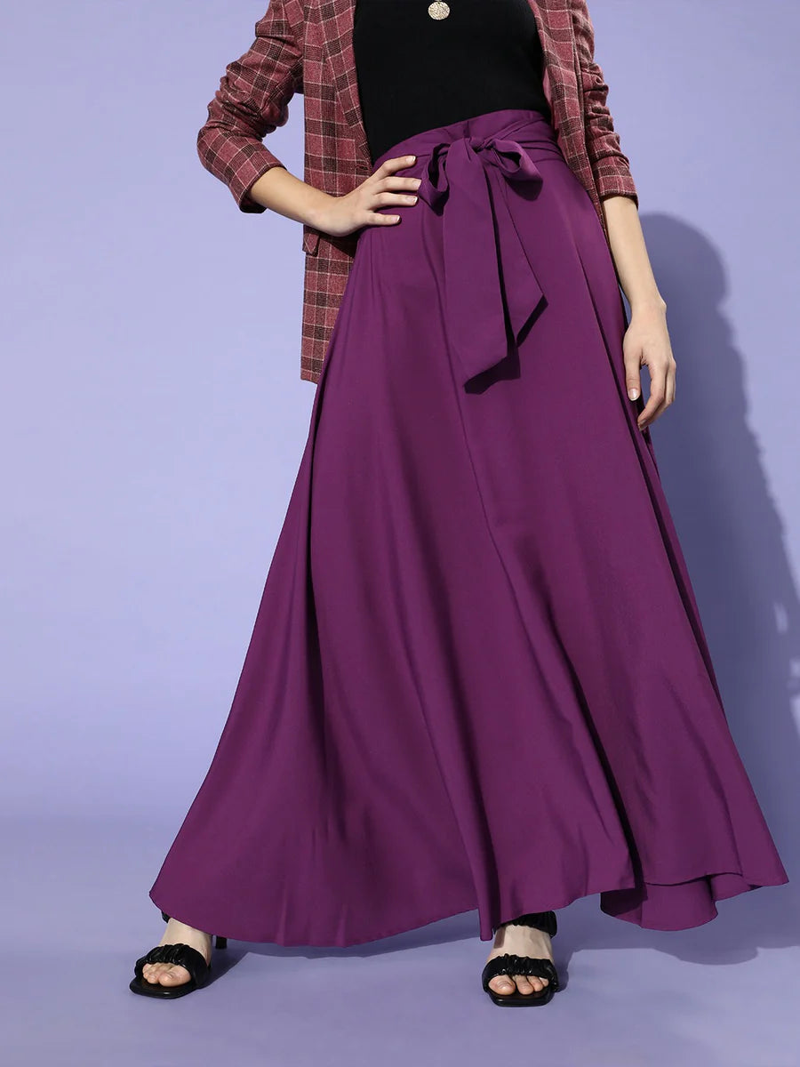 Long A-Line Skirt for Women - Finelook