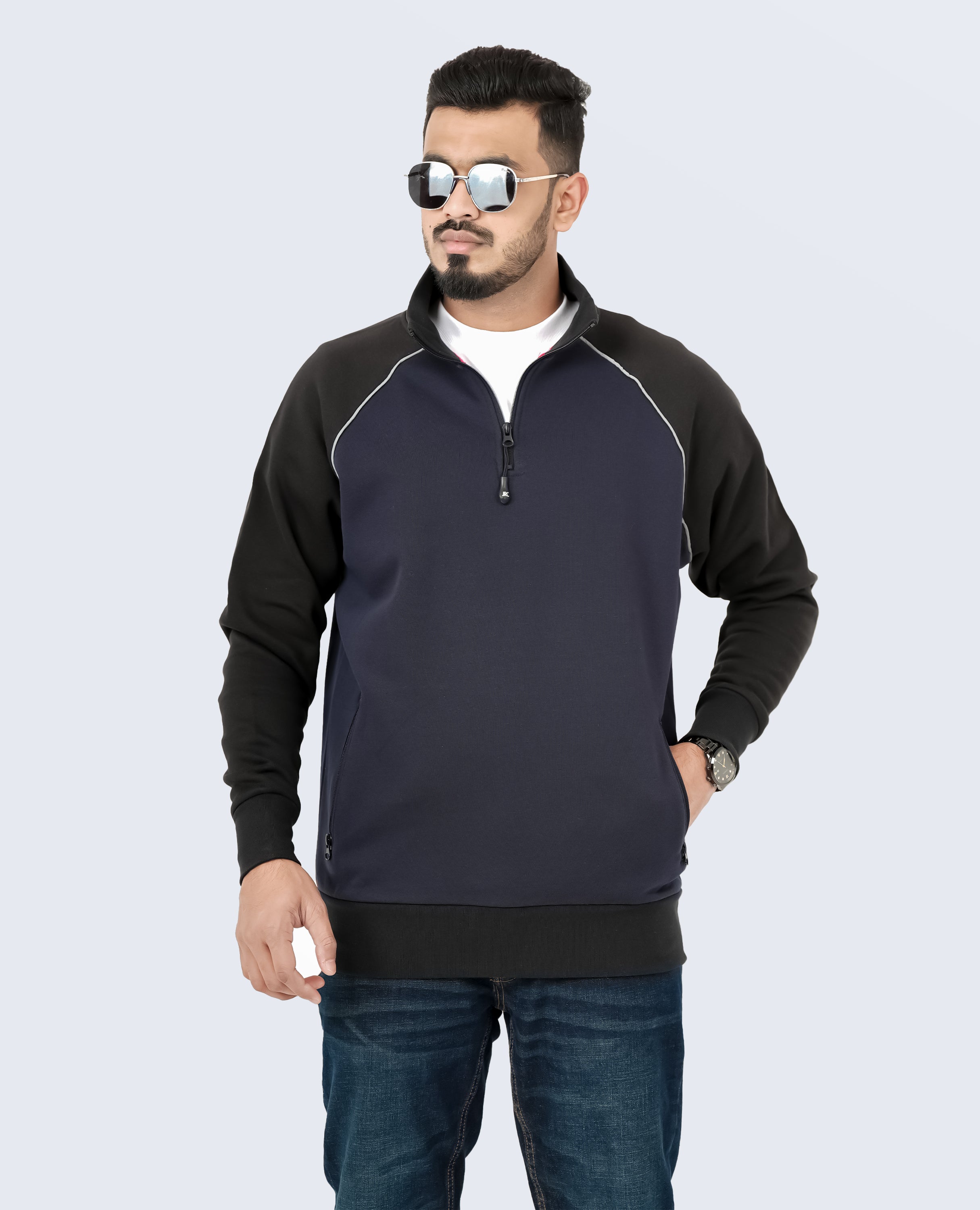 JRC Mock neck Sweatshirt - FineLook