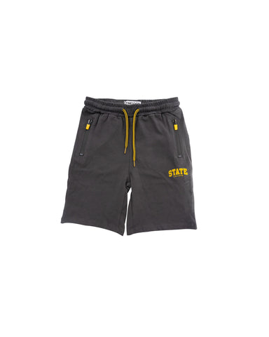 Boys Solid Shorts With zipper Pocket