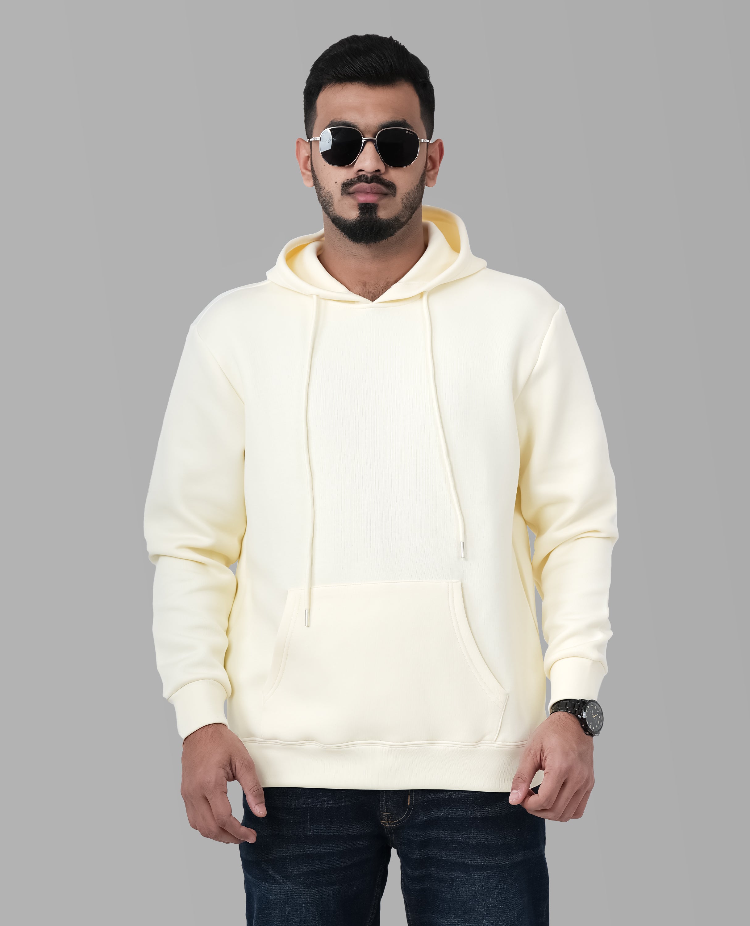 Men's Solid Sweatshirt - GOLD MOUR