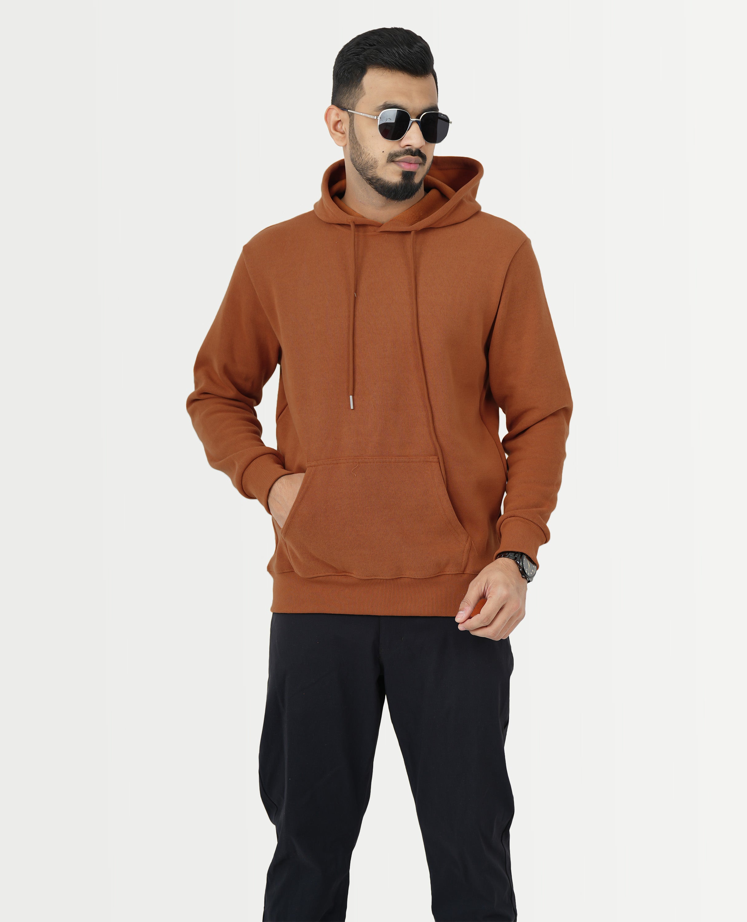 Solid Color Sweatshirts - GOLD NOUR