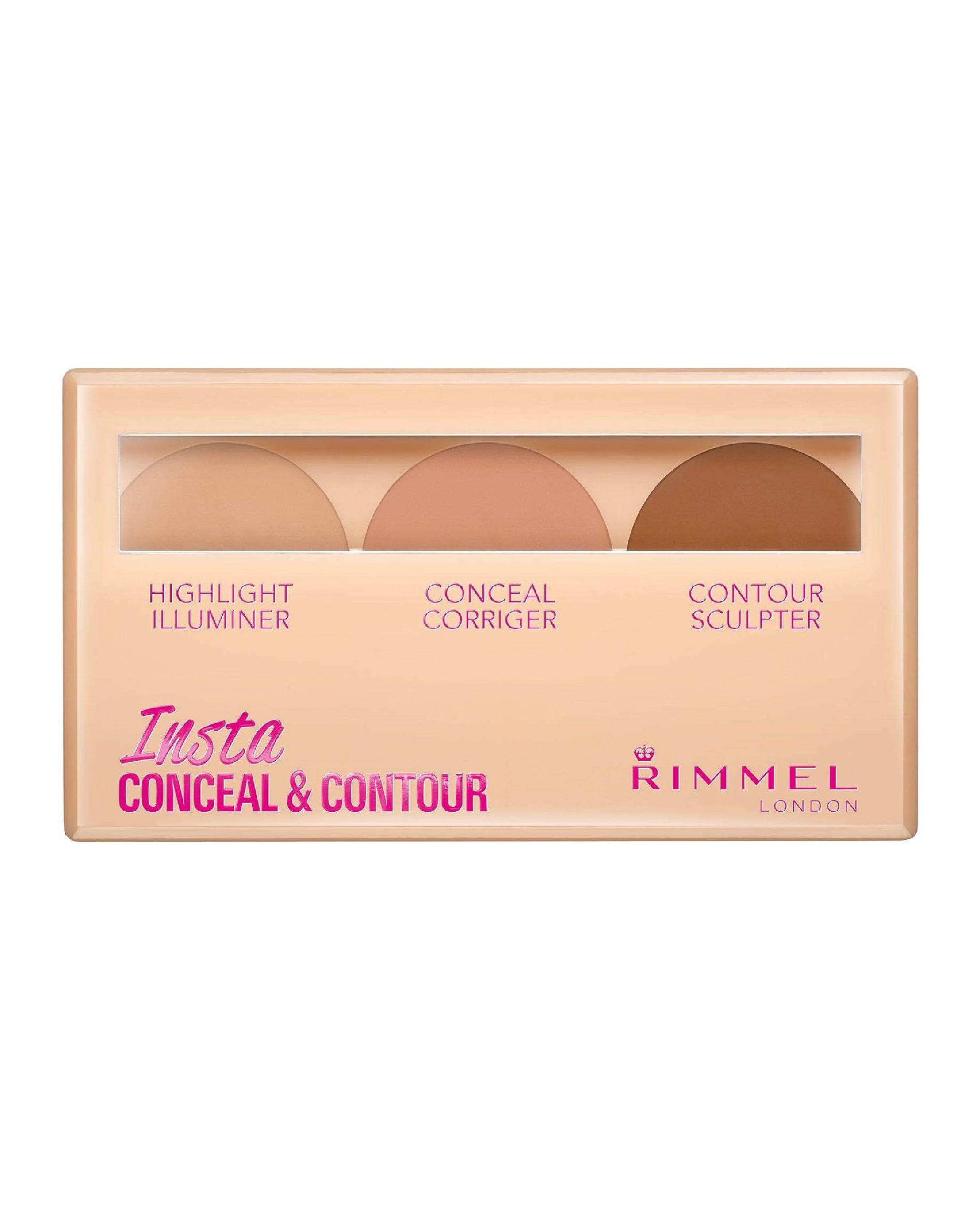 Rimmel London, Insta Conceal & Contour Palette, Shade 030, Dark - FineLook