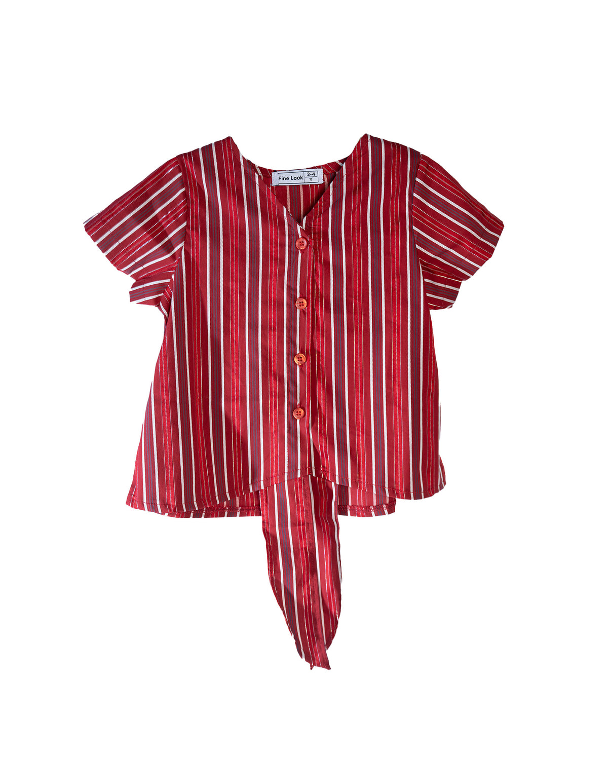 Girls Striped button down shirt