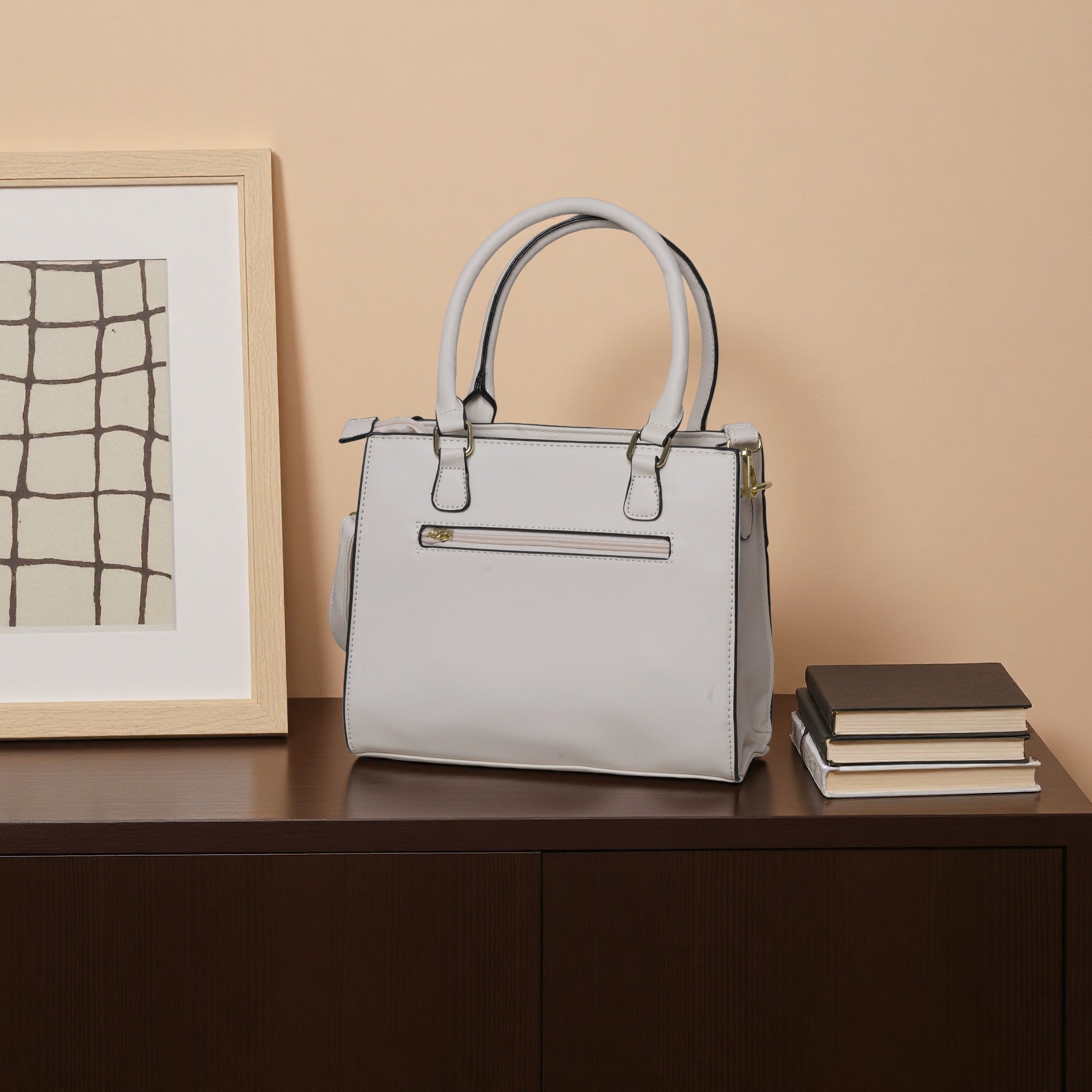 Women's Elegant Tote Handbag with Adjustable Shoulder Strap