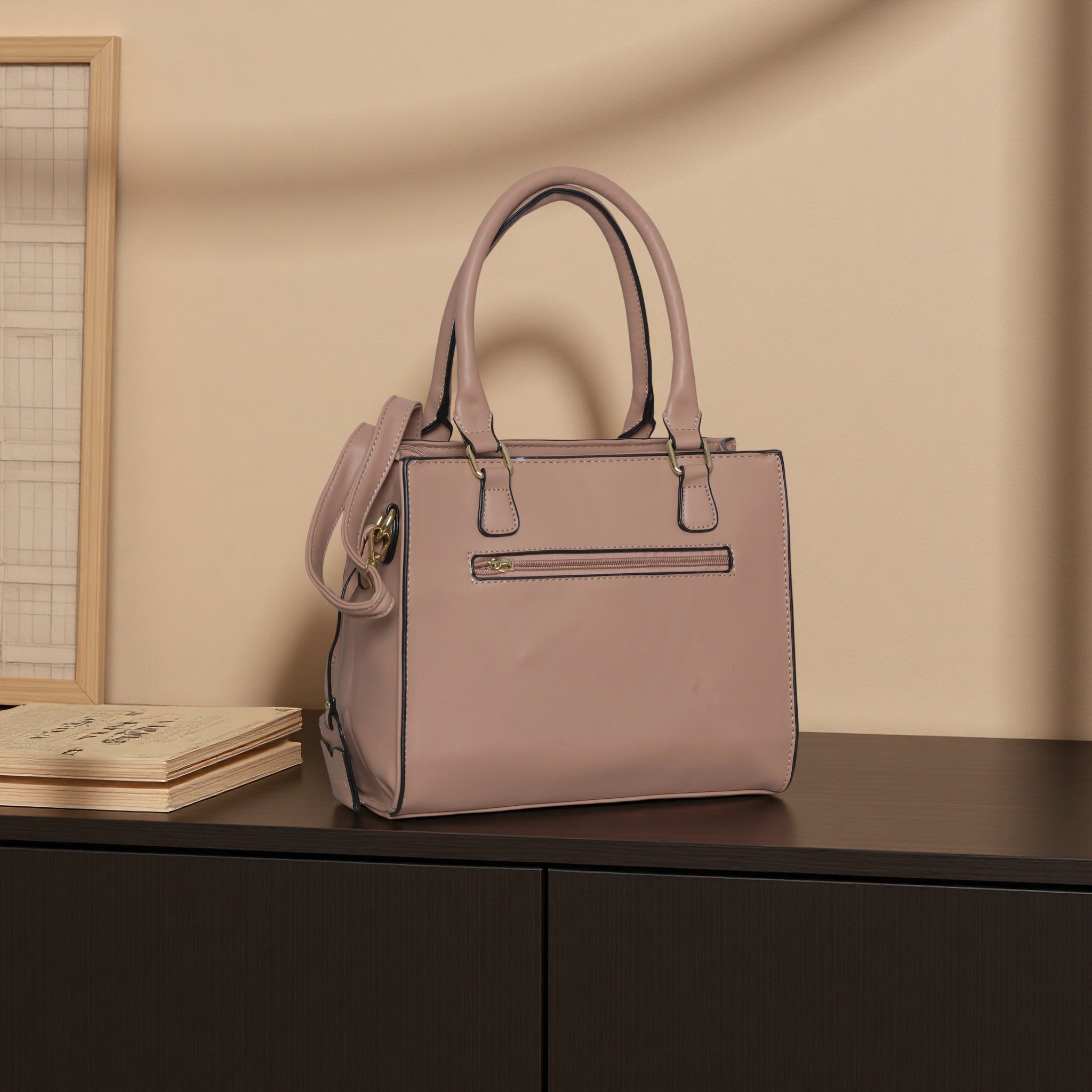 Women's Elegant Tote Handbag with Adjustable Shoulder Strap